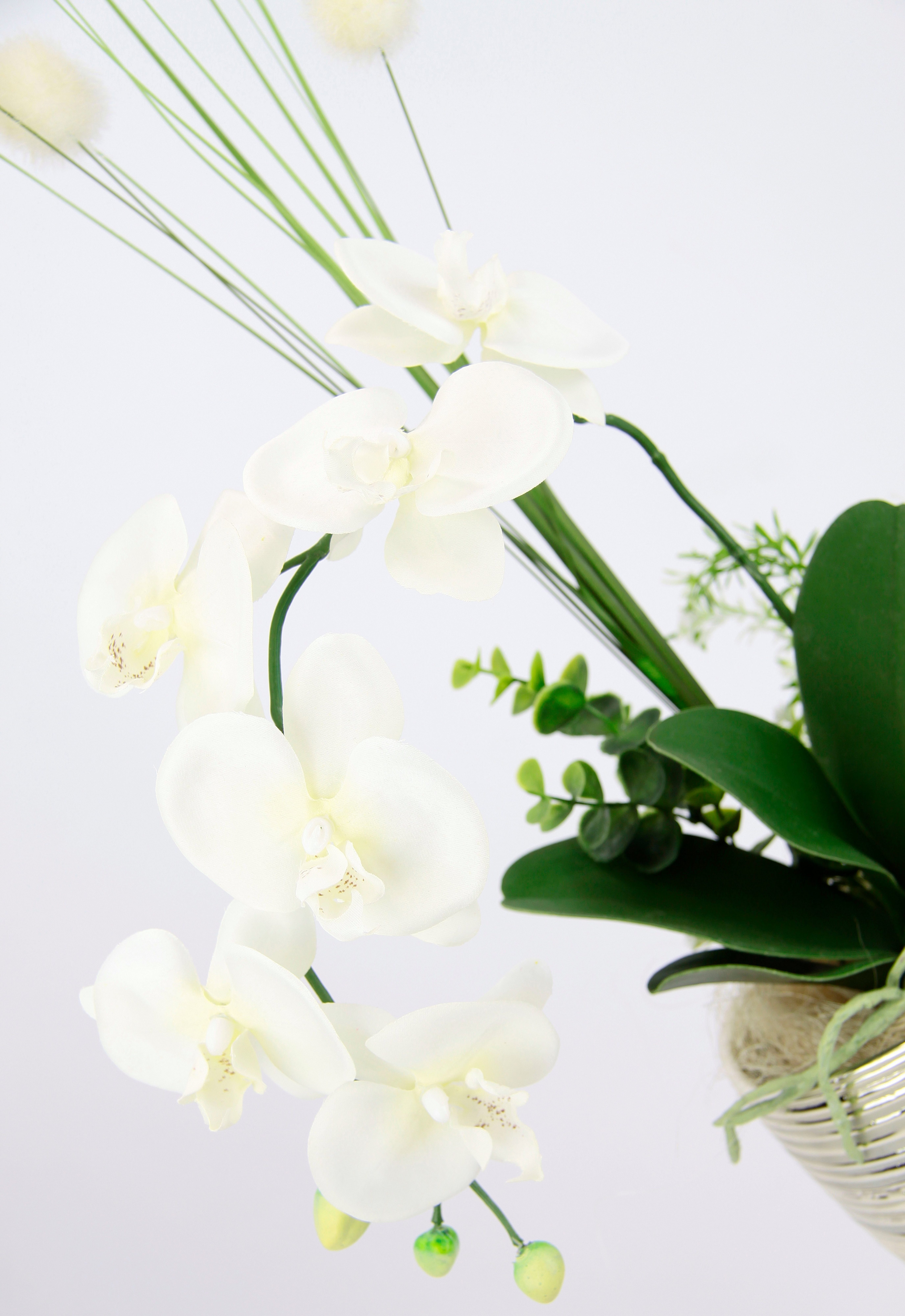 I.GE.A. Kunstbloem Arrangement orchidee/gras (1 stuk)