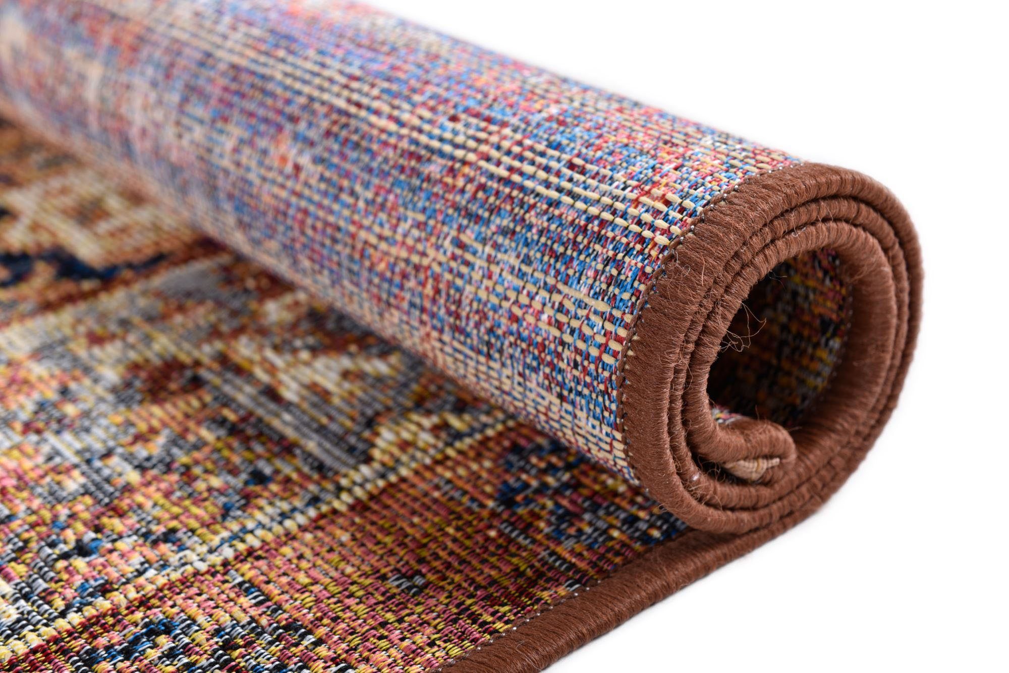 TOM TAILOR HOME Vloerkleed Funky Outdoor Orient Two Platweefsel, oriënt-look, geschikt voor binnen en buiten, woonkamer