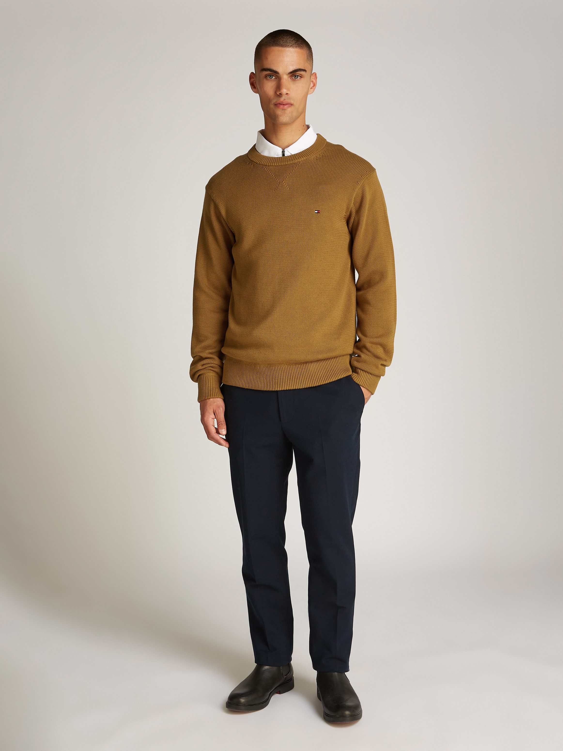 Tommy Hilfiger Gebreide trui CHUNKY COTTON C NECK