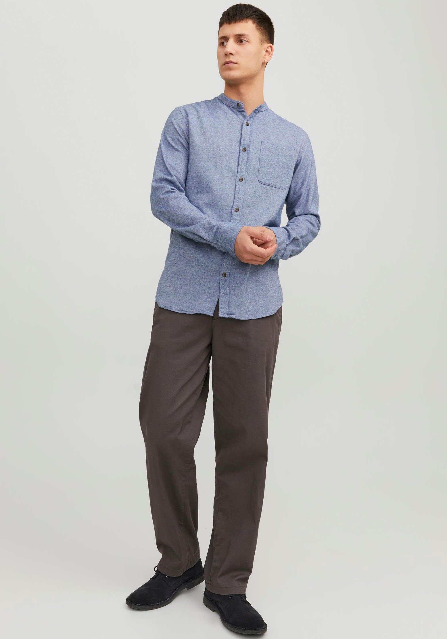 Jack & Jones Overhemd met lange mouwen JJEBAND MELANGE SHIRT LS SN