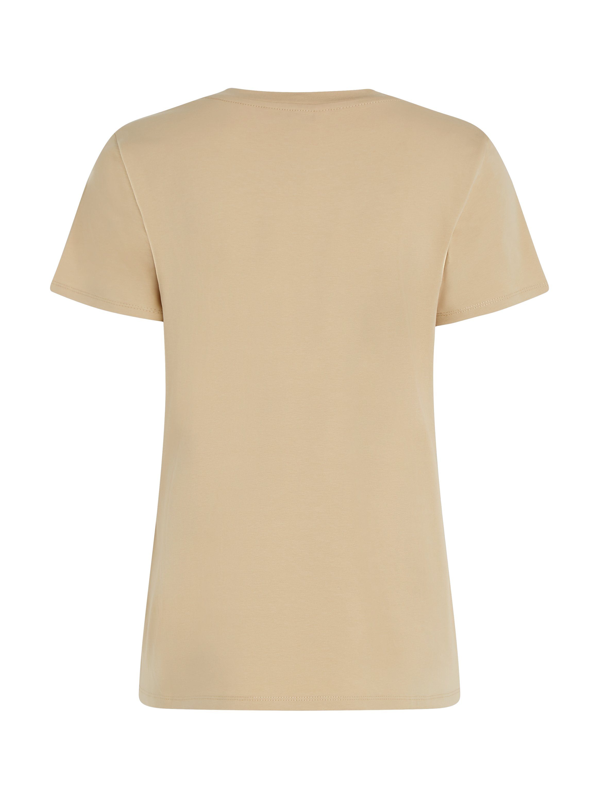 Tommy Hilfiger Shirt met ronde hals 1985 REG MINI CORP LOGO C-NK SS met logo en borduursel
