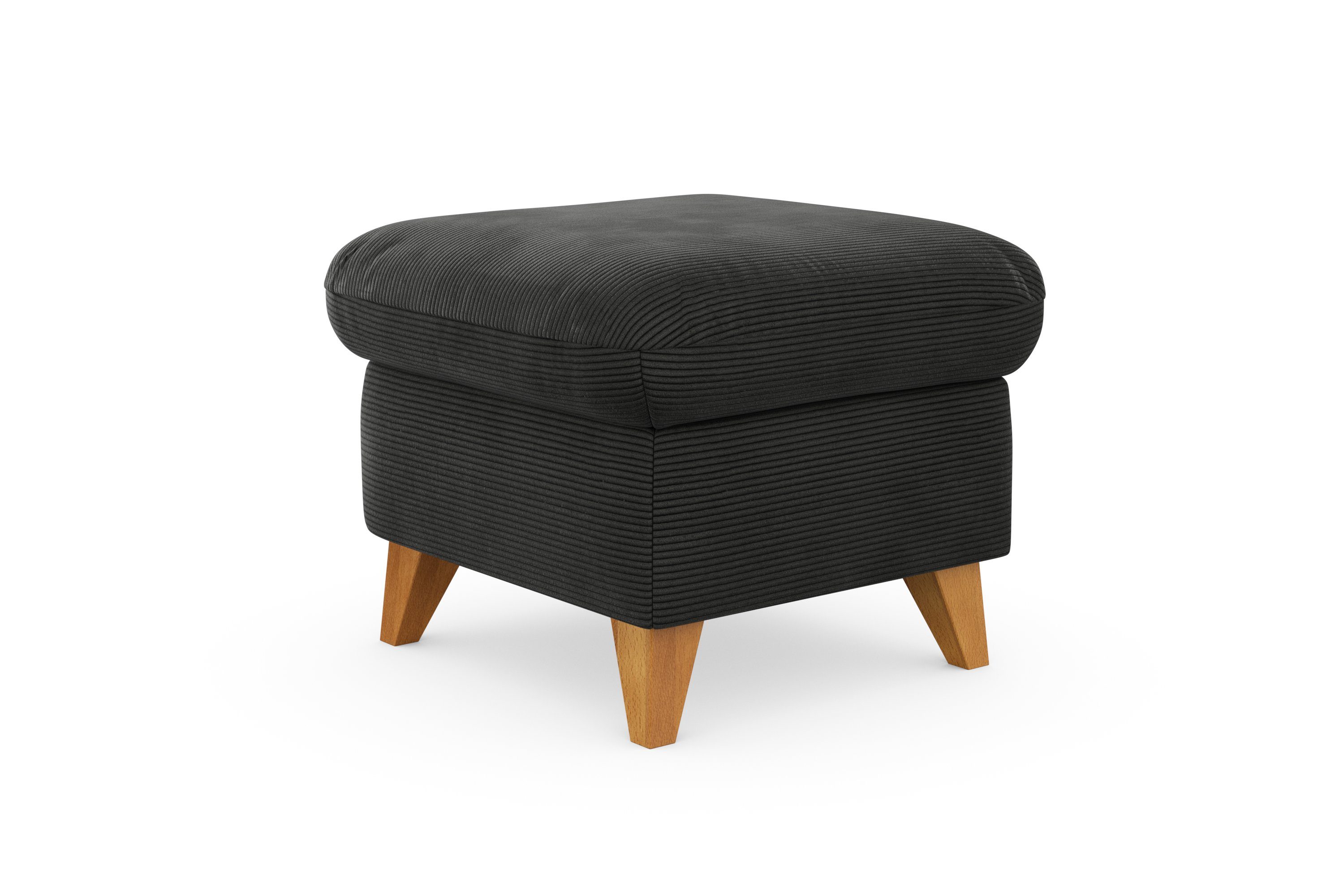 Home affaire Hocker Trelleborg met cordbekleding, met opbergvak, inclusief binnenveringsinterieur