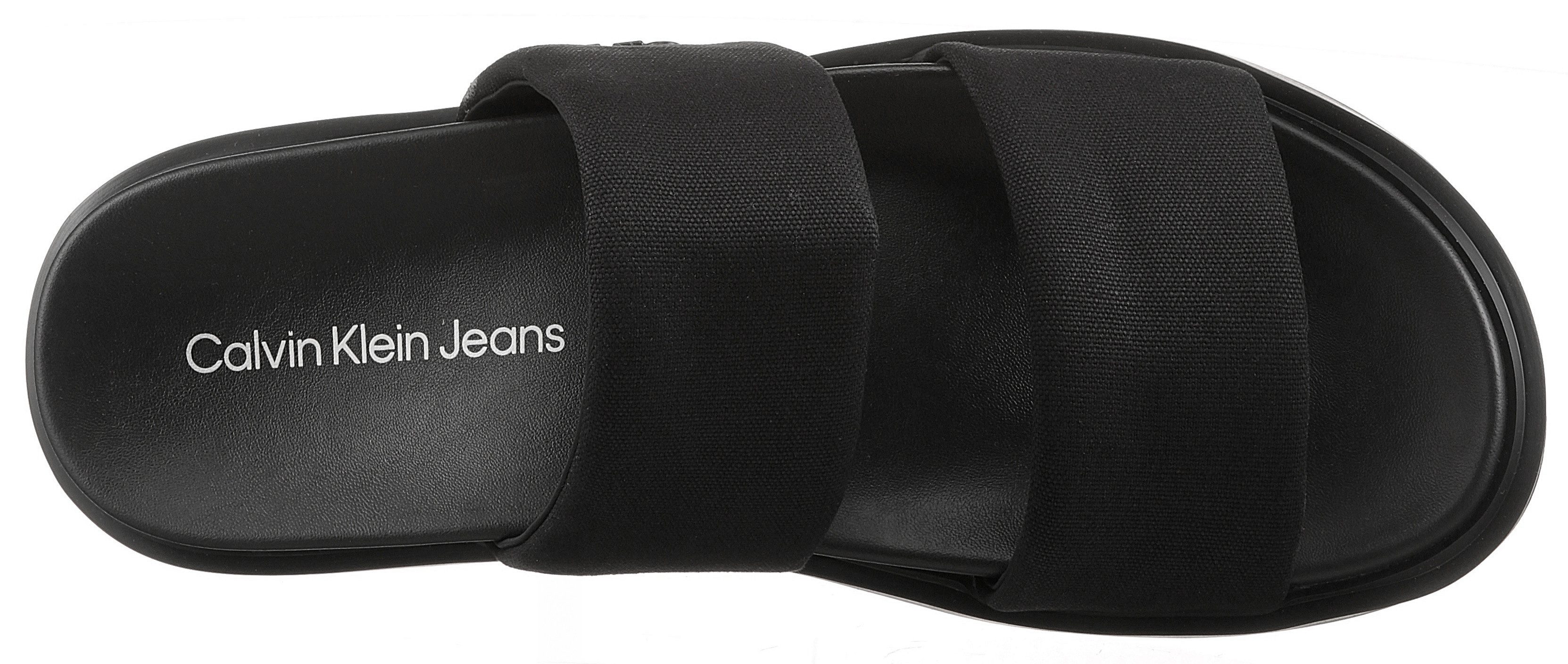 Calvin Klein Slippers FLAT MOLDED DBL BAR SANDAL CV