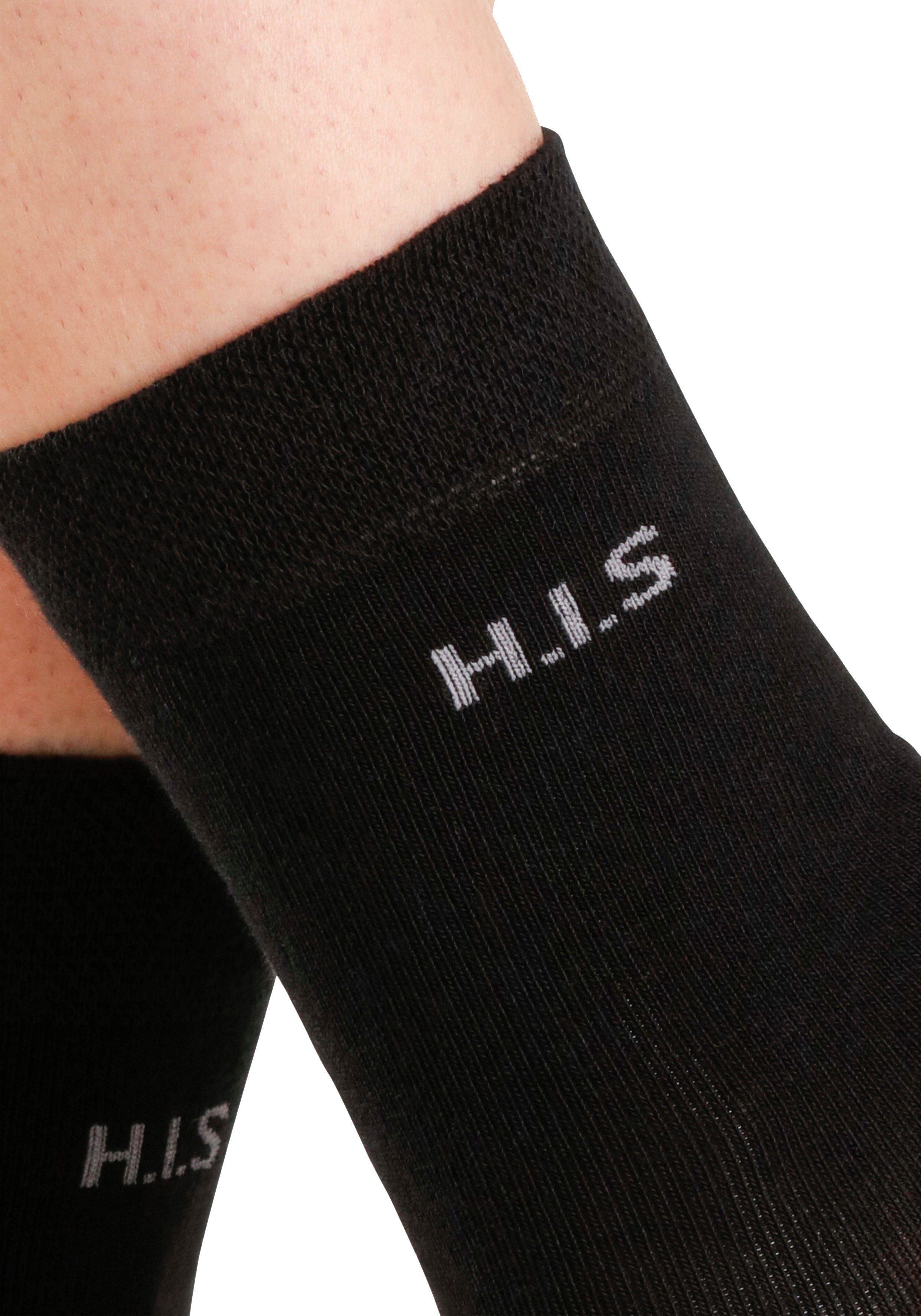 H.I.S Sokken zonder snijdende boord (set, 4 paar)