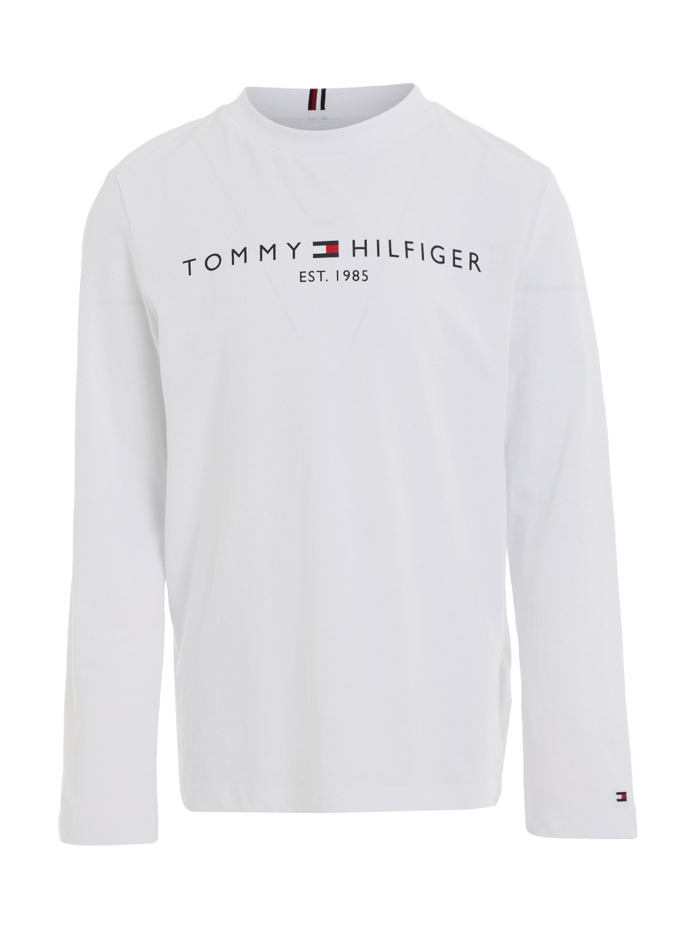 Tommy Hilfiger Shirt met lange mouwen ESSENTIAL TEE L/S met een logo-opschrift