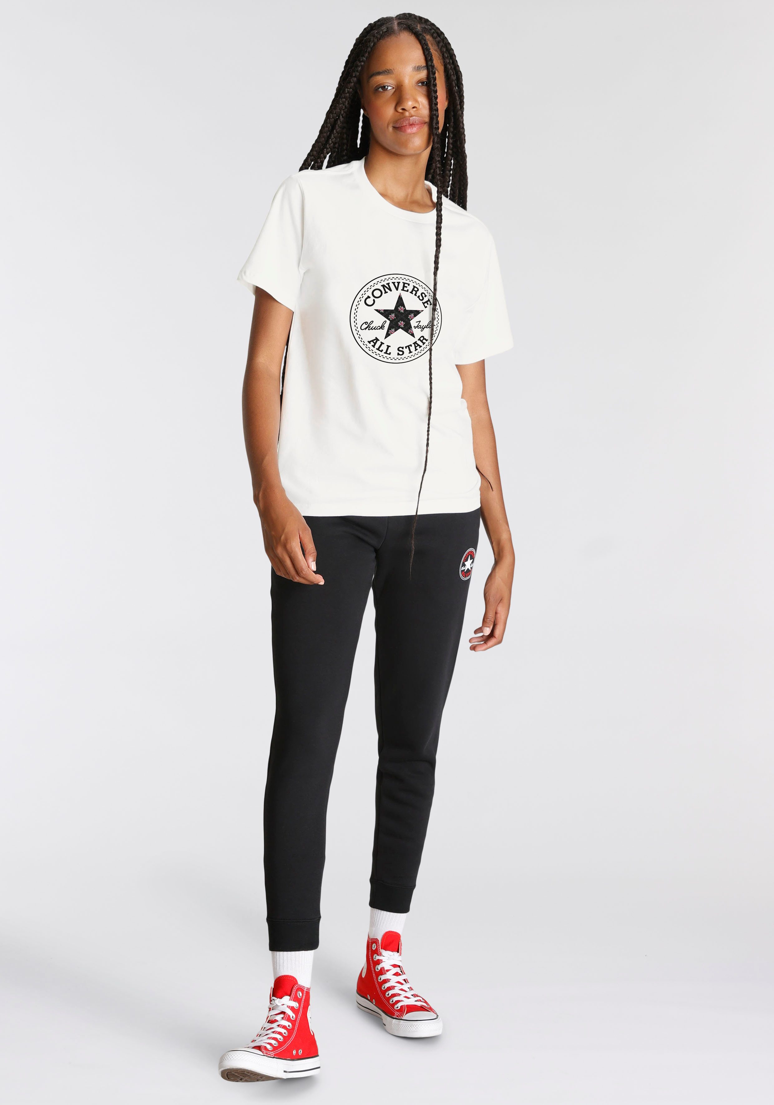 Converse T-shirt WOMEN'S CONVERSE CRAFTED CHUCK TAYLOR T-SHIRT (1-delig)