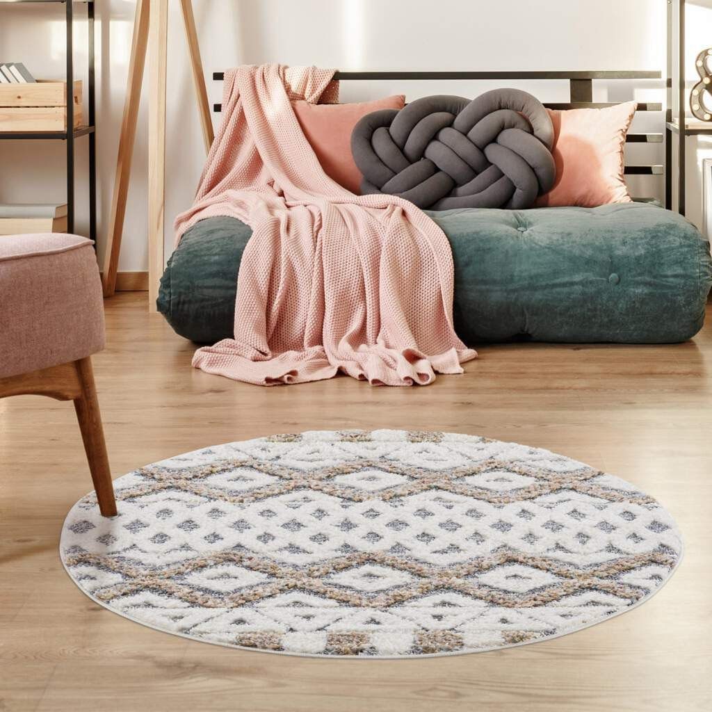evenaar onwetendheid Land van staatsburgerschap Carpet City Hoogpolig vloerkleed Focus 3050 Boho-vloerkleed, bijzonder  zacht, 3D-effect, ruitdessin makkelijk besteld | OTTO