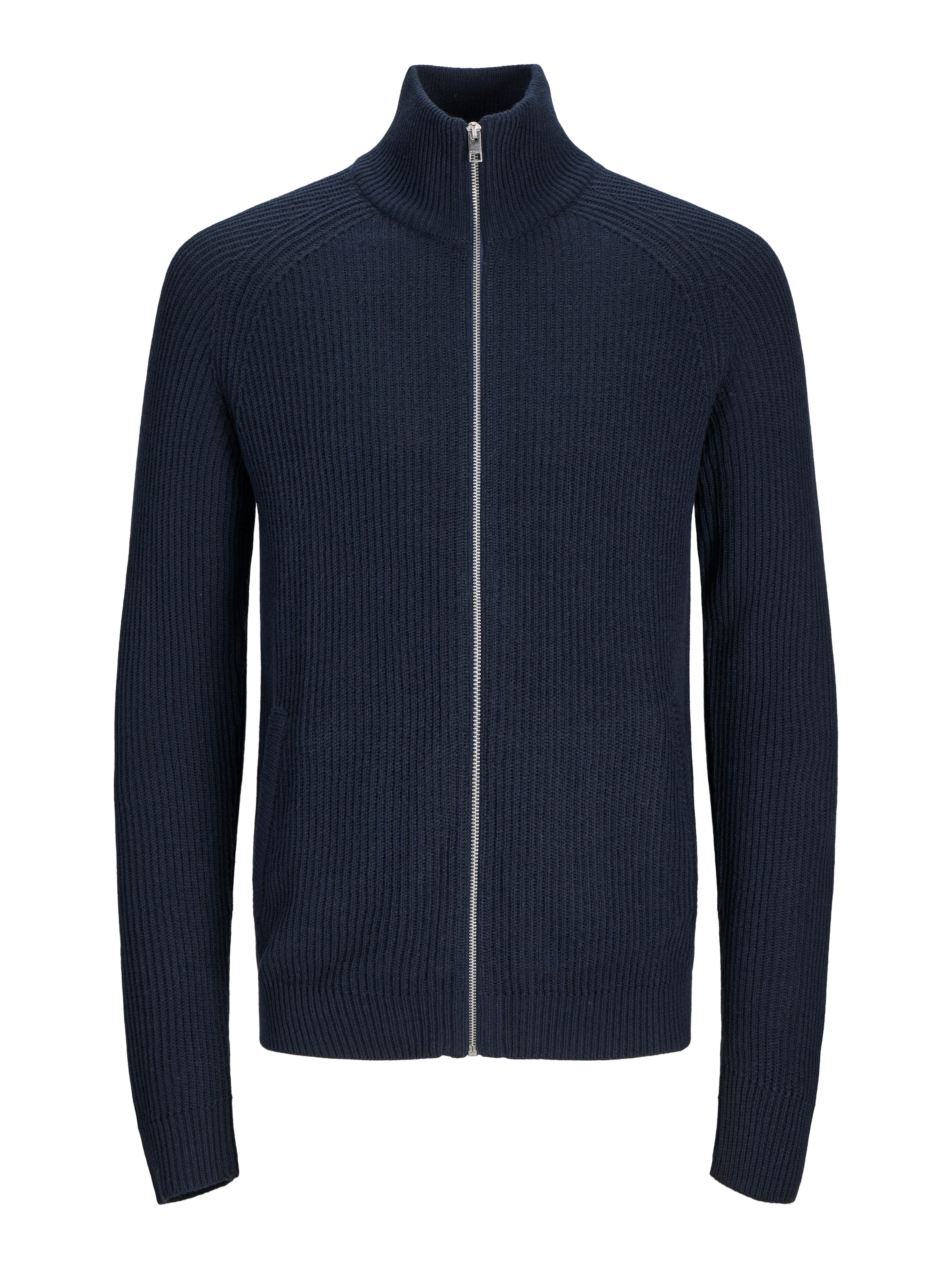 Jack & Jones Vest JJPANNEL KNIT ZIP CARDIGAN AW24