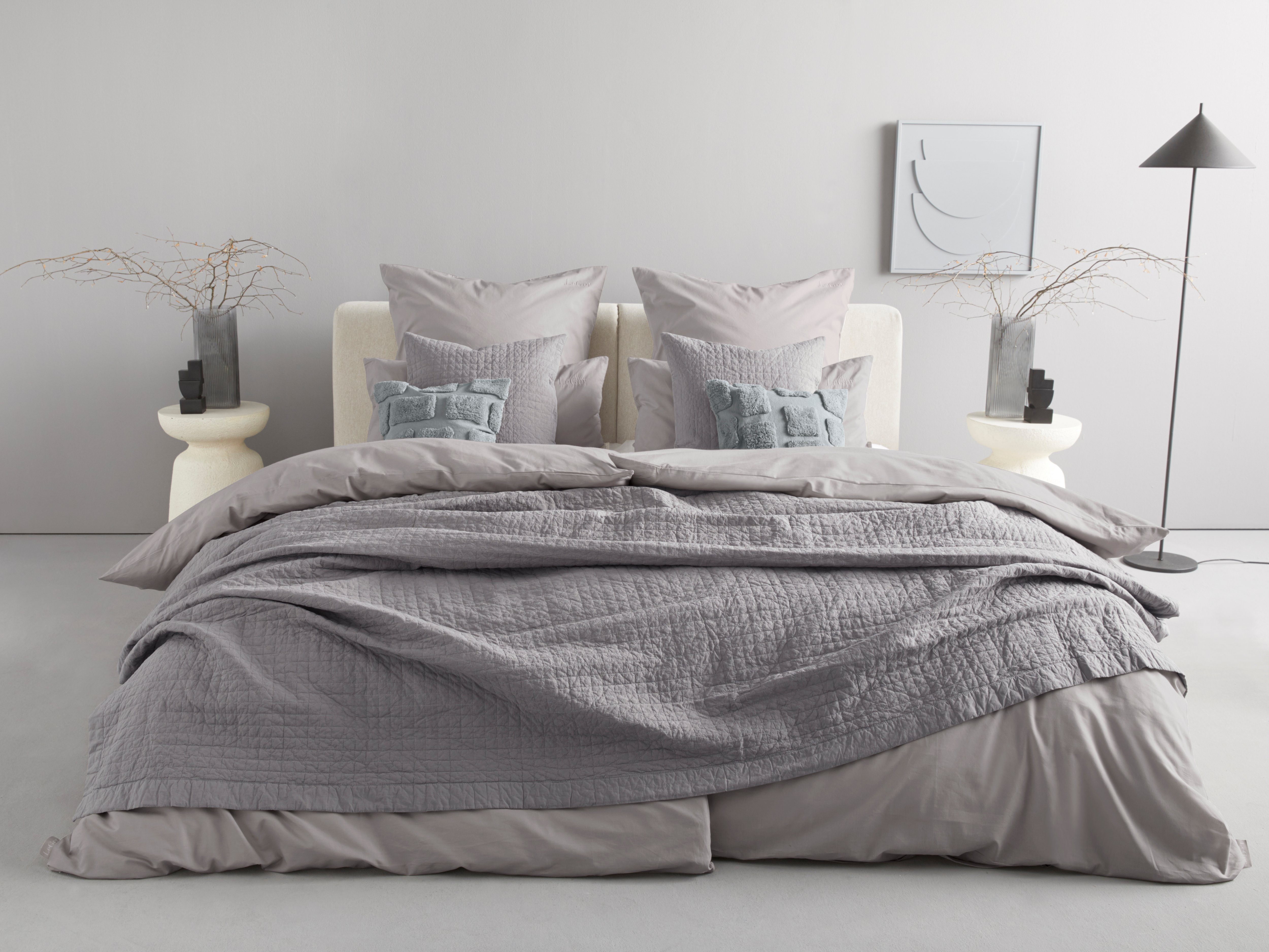 LeGer Home by Lena Gercke Kussenhoes Nia met pluizige 3d-patronen (combi-set, 2 stuks)
