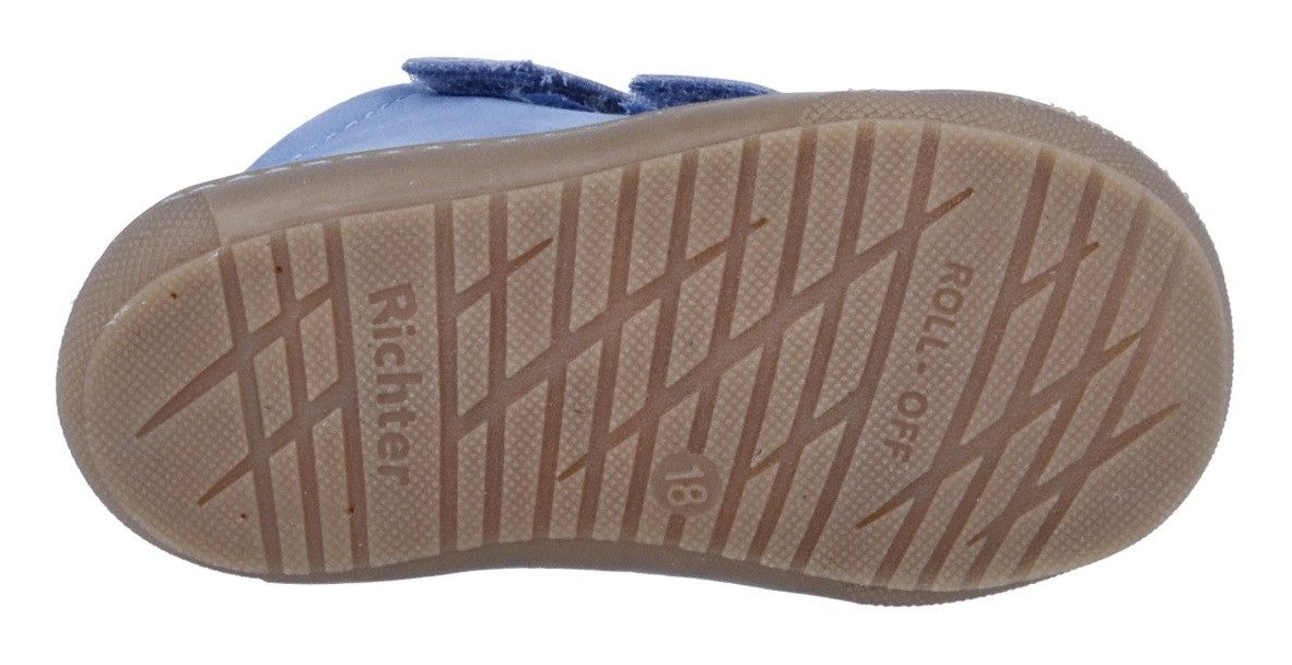 Richter Babyschoentjes Maxi WMS: gemiddeld Klittenbandschoen met gepolsterde instap, maat sjabloon om te downloaden