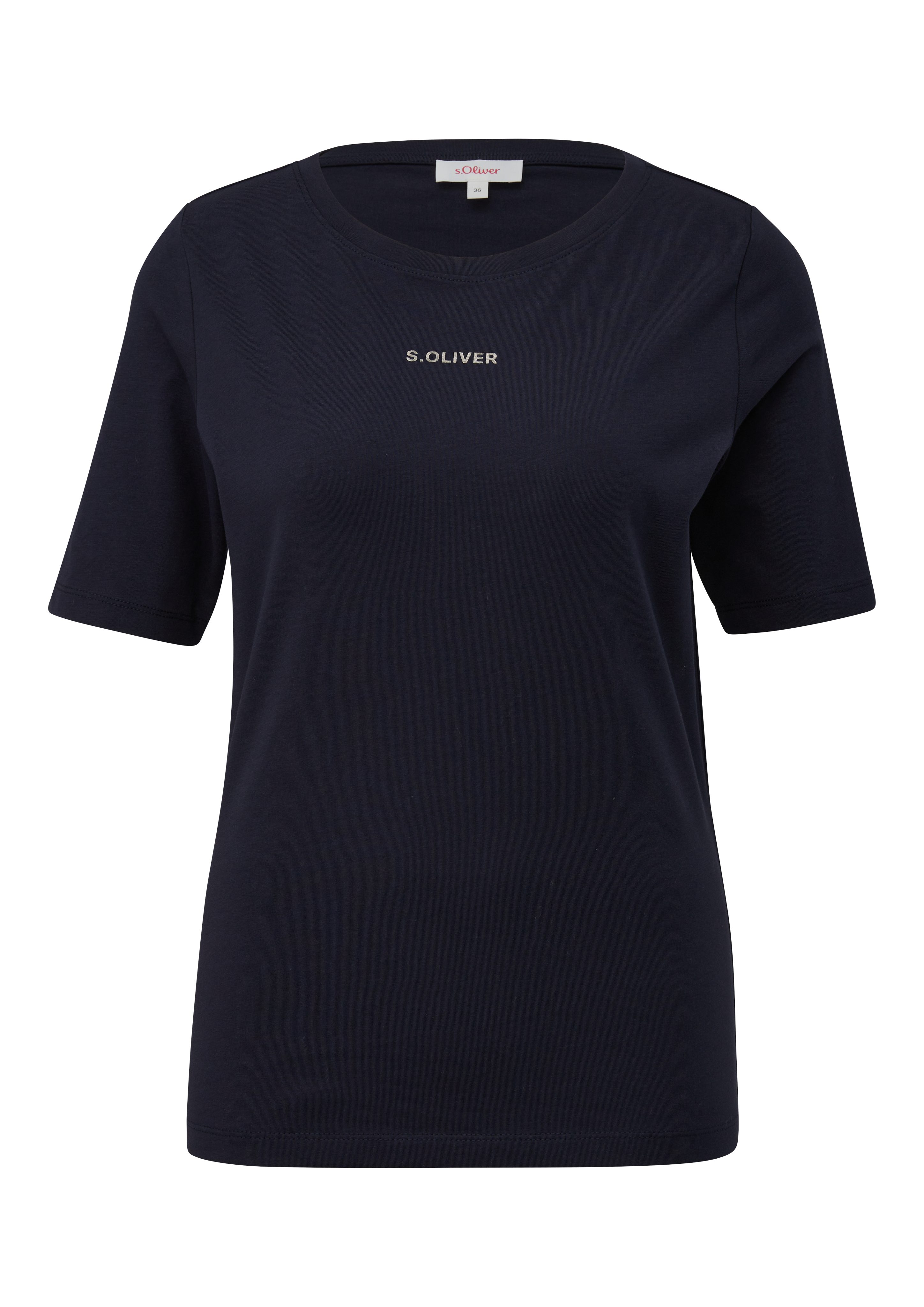 s.Oliver T-shirt met een logo-opschrift