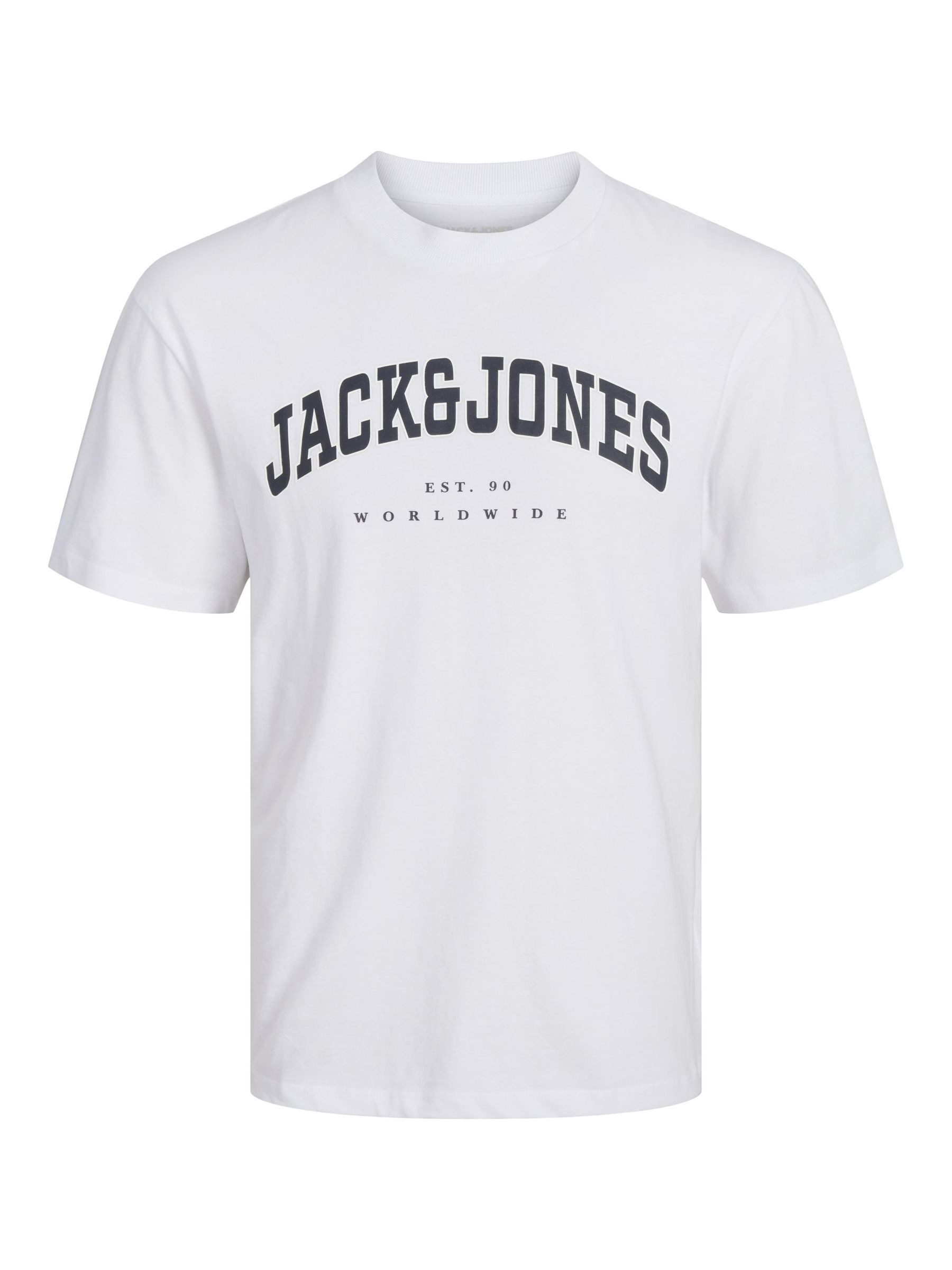 Jack & Jones Shirt met ronde hals JJECALEB VARSITY TEE SS O-NECK NOOS