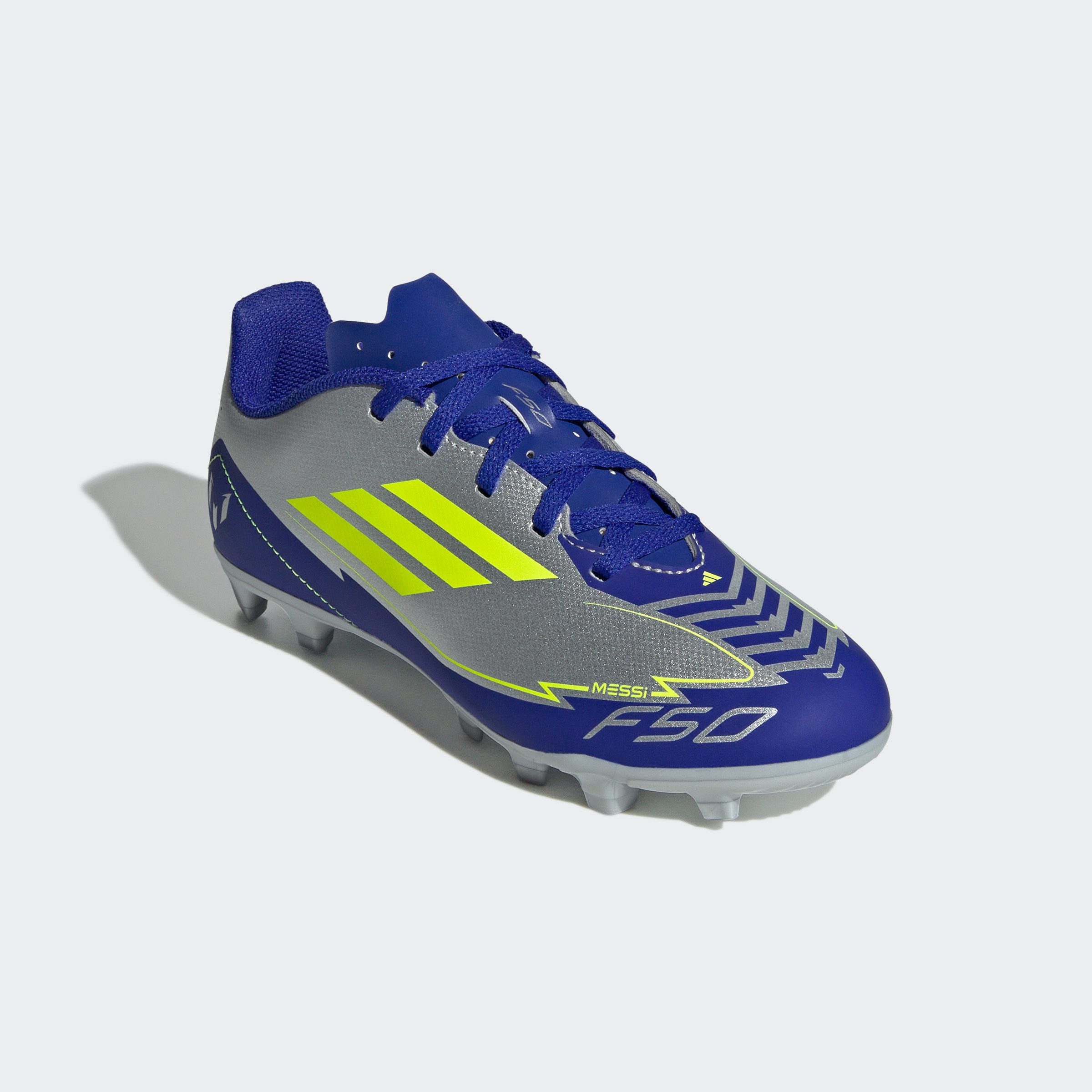 adidas Performance Voetbalschoenen F50 CLUB MESSI KIDS FG/MG jongens zaalvoetbalschoenen maat 38,5 grijs