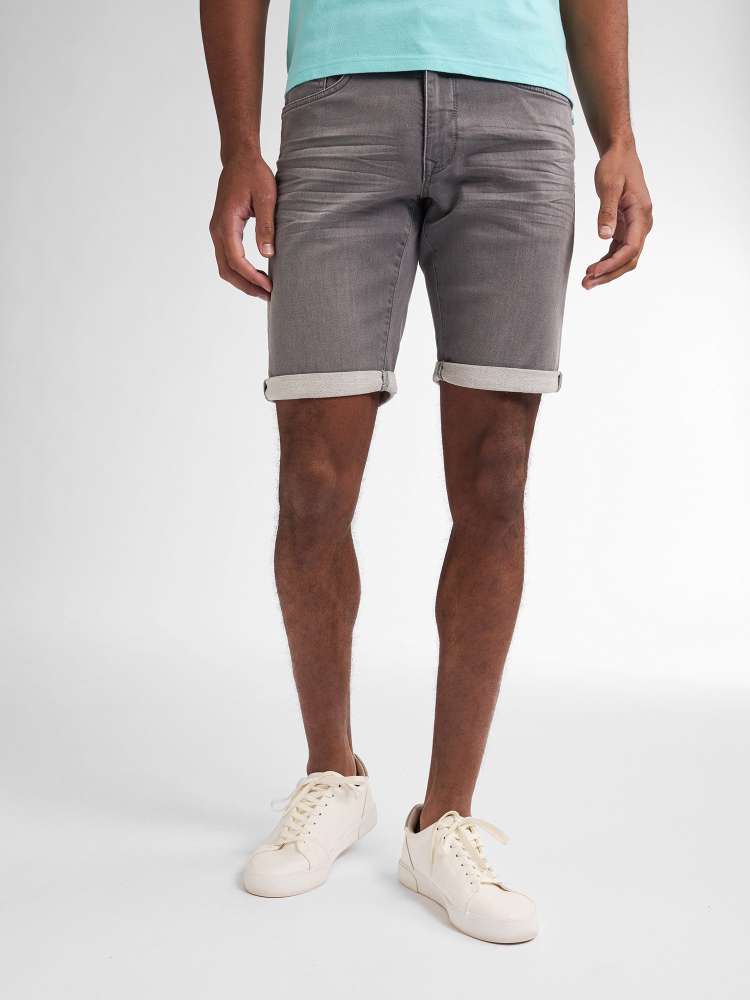 Petrol Industries Jeansshort in five-pocketsstijl heren korte spijkerbroek maat XXXL grijs
