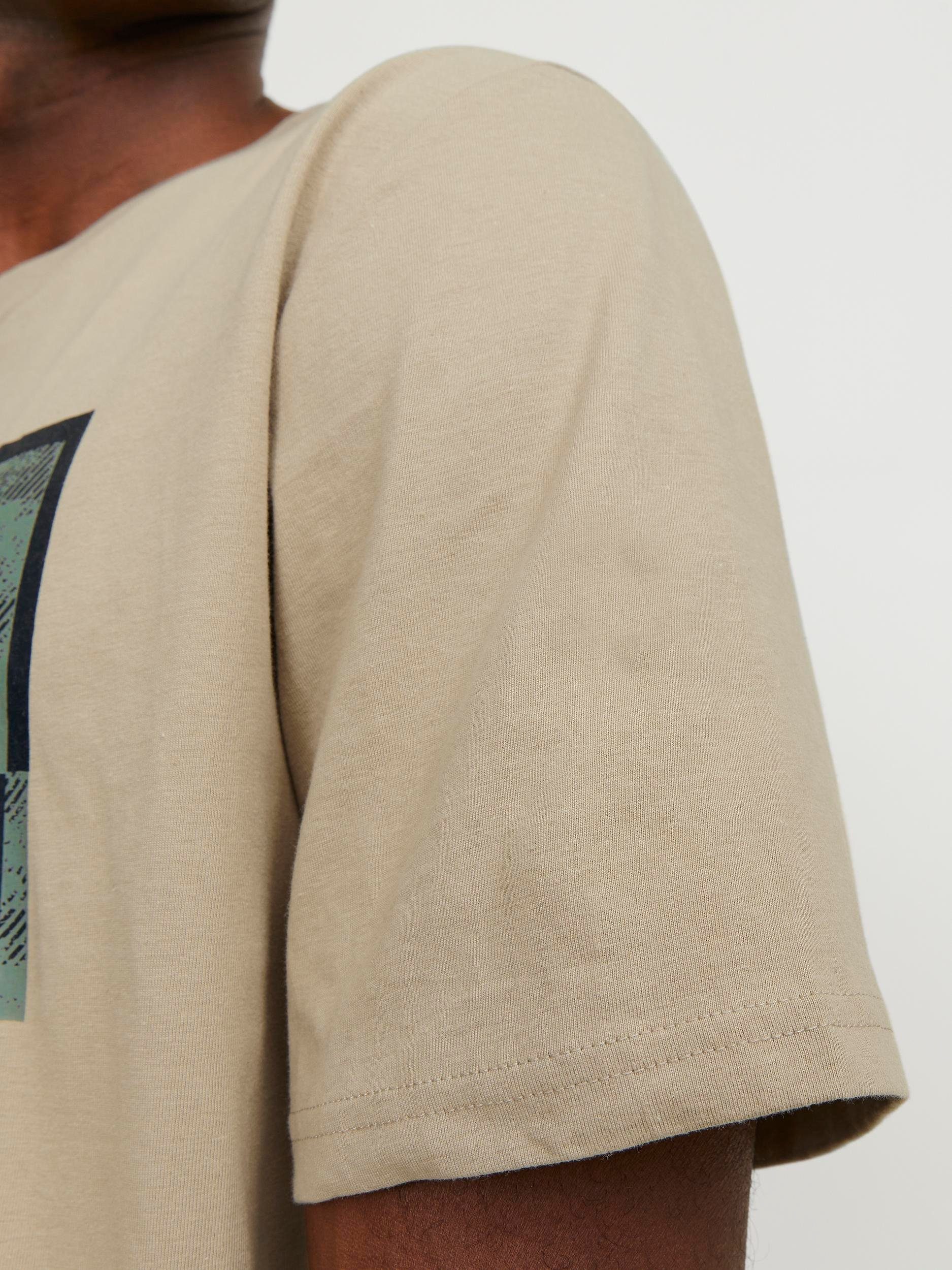 Jack & Jones Shirt met korte mouwen JCOLOGAN TEE SS CREW NECK SS24 LN