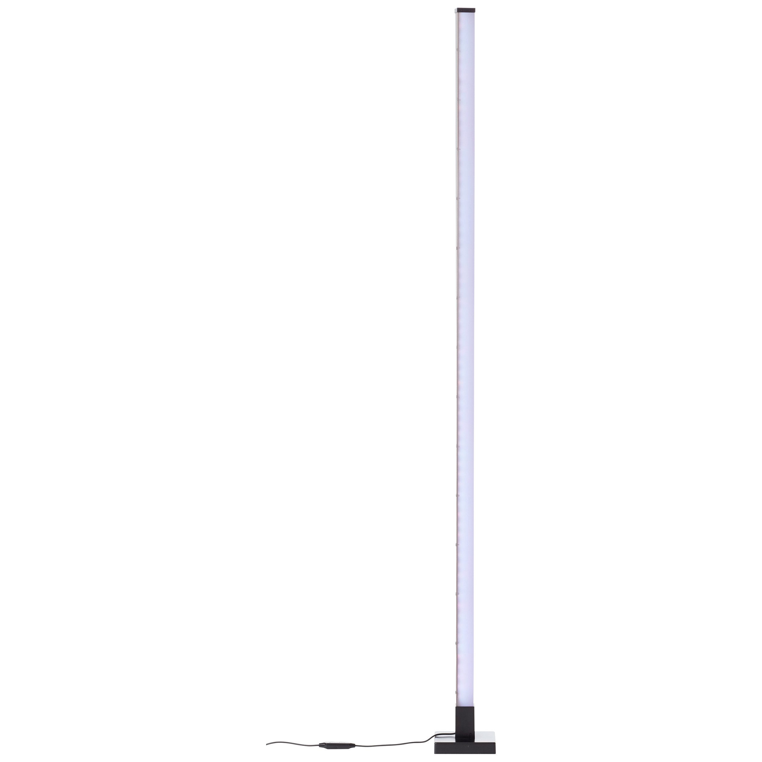 BreLight Led-staande lamp Neele LED vloerlamp, 150 cm, digitaal RGB, muzieksensor, dimbaar (1 stuk)