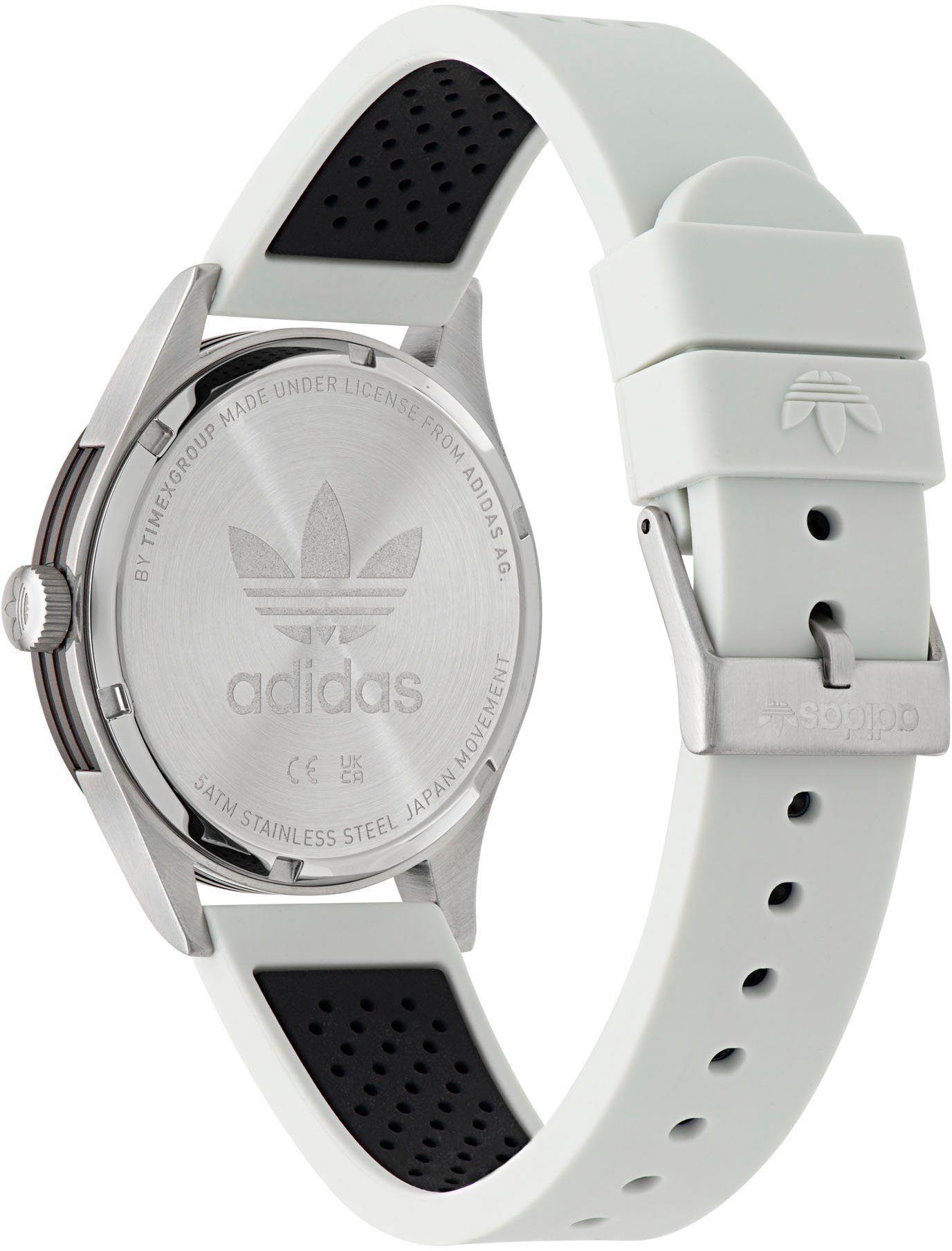 adidas Originals Kwartshorloge CODE THREE Polshorloge, dames, herenhorloge, siliconen band