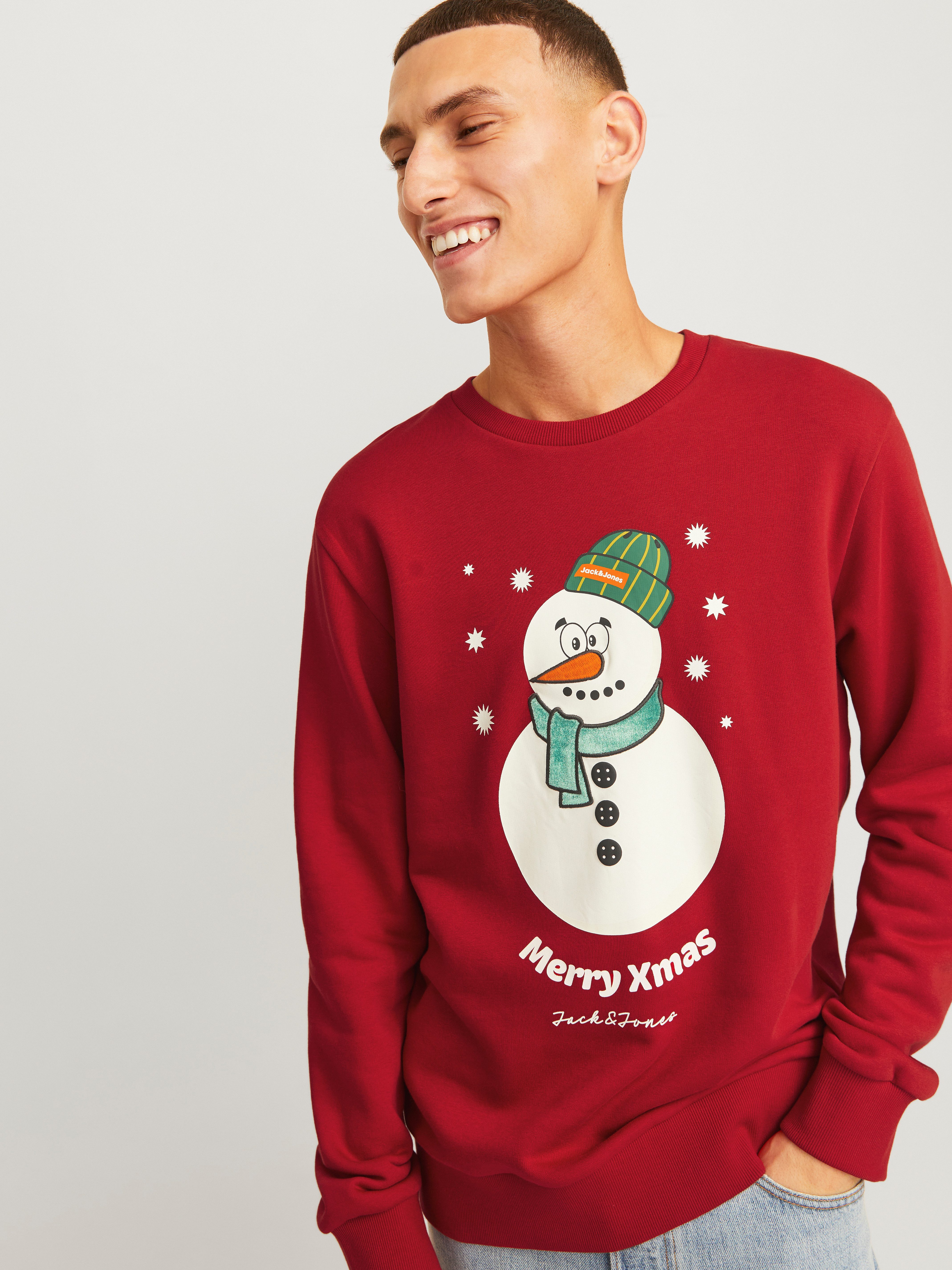 Jack & Jones Sweatshirt JJXMAS JOLLY SWEAT CREW NECK