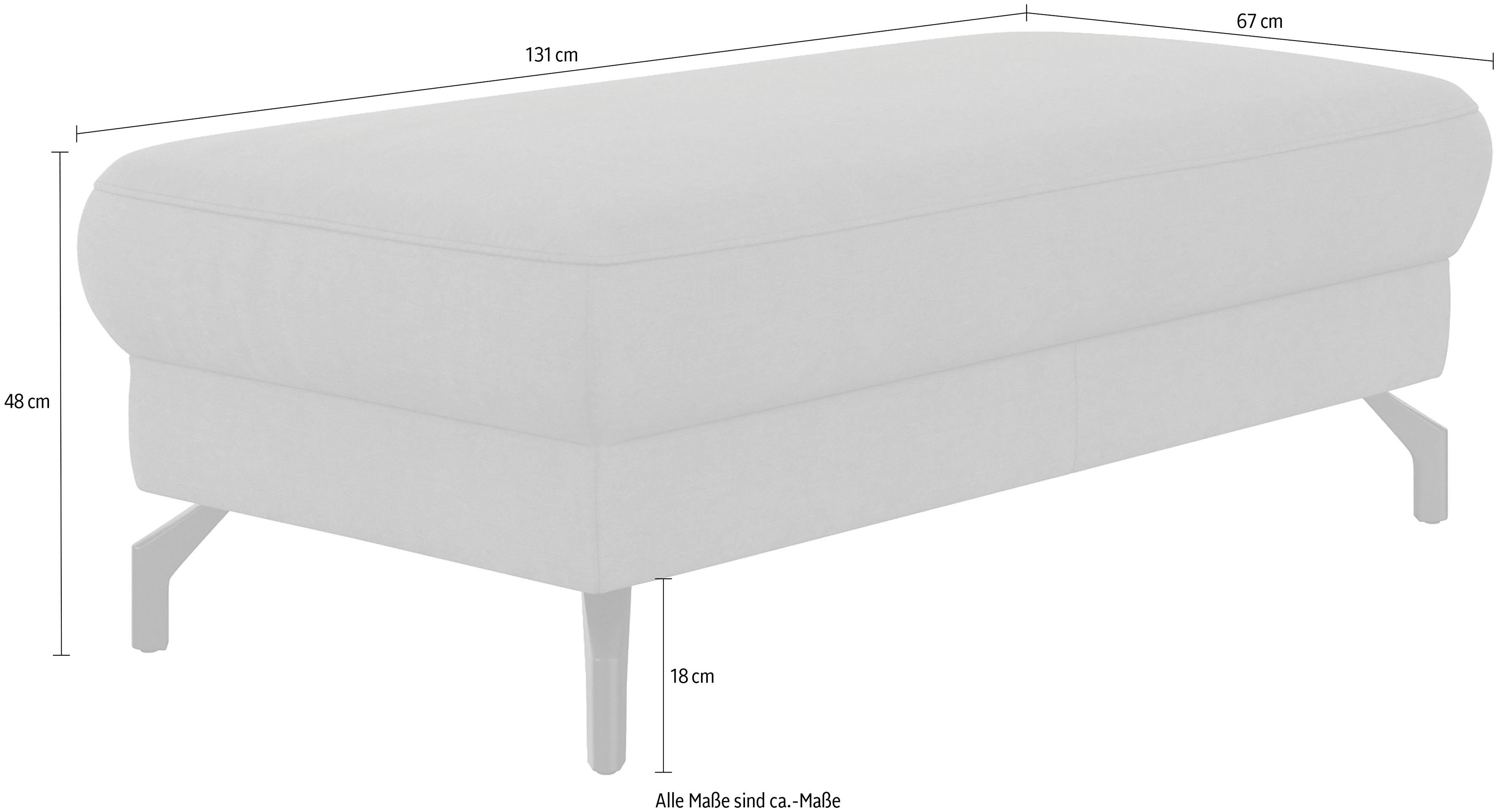 sit&more Hockerbank Cinturo met binnenvering, zithoogte 48 cm