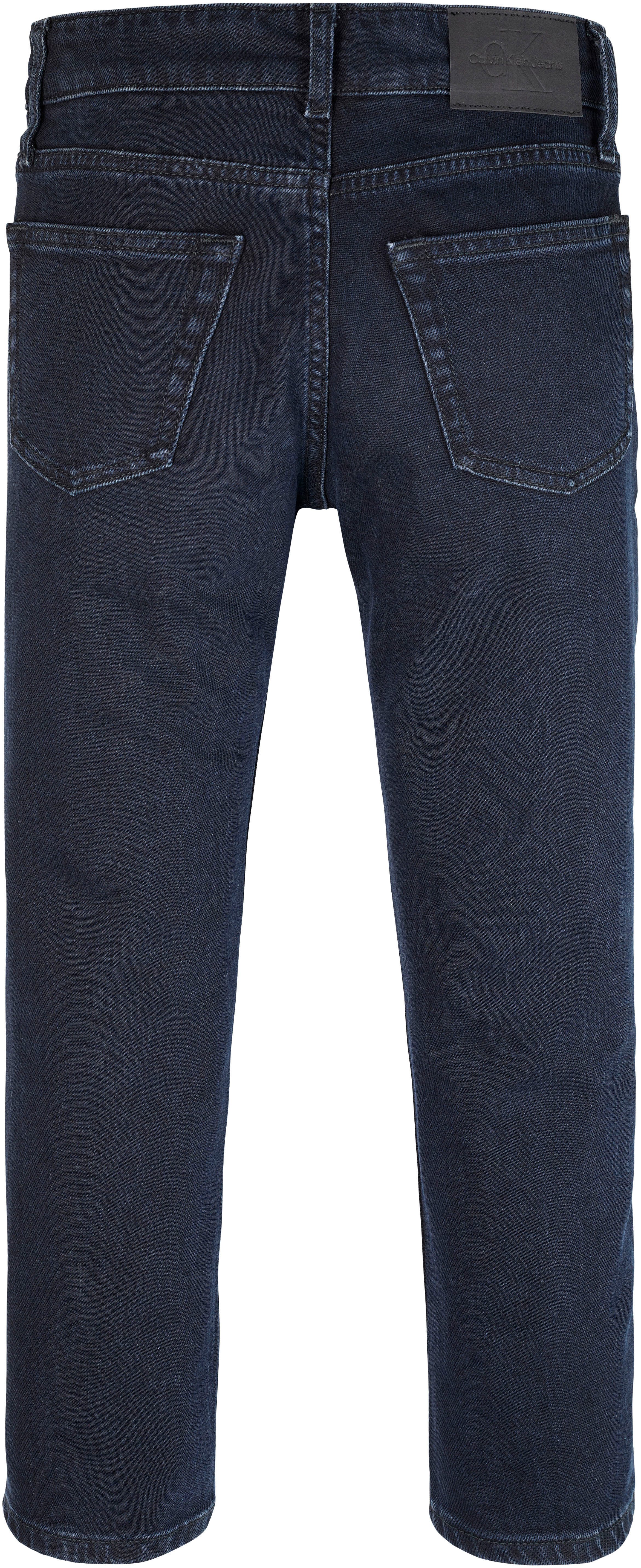 Calvin Klein Dad-jeans BLUE OD BLACK DAD CF voor kinderen tot 16 jaar met leren patch
