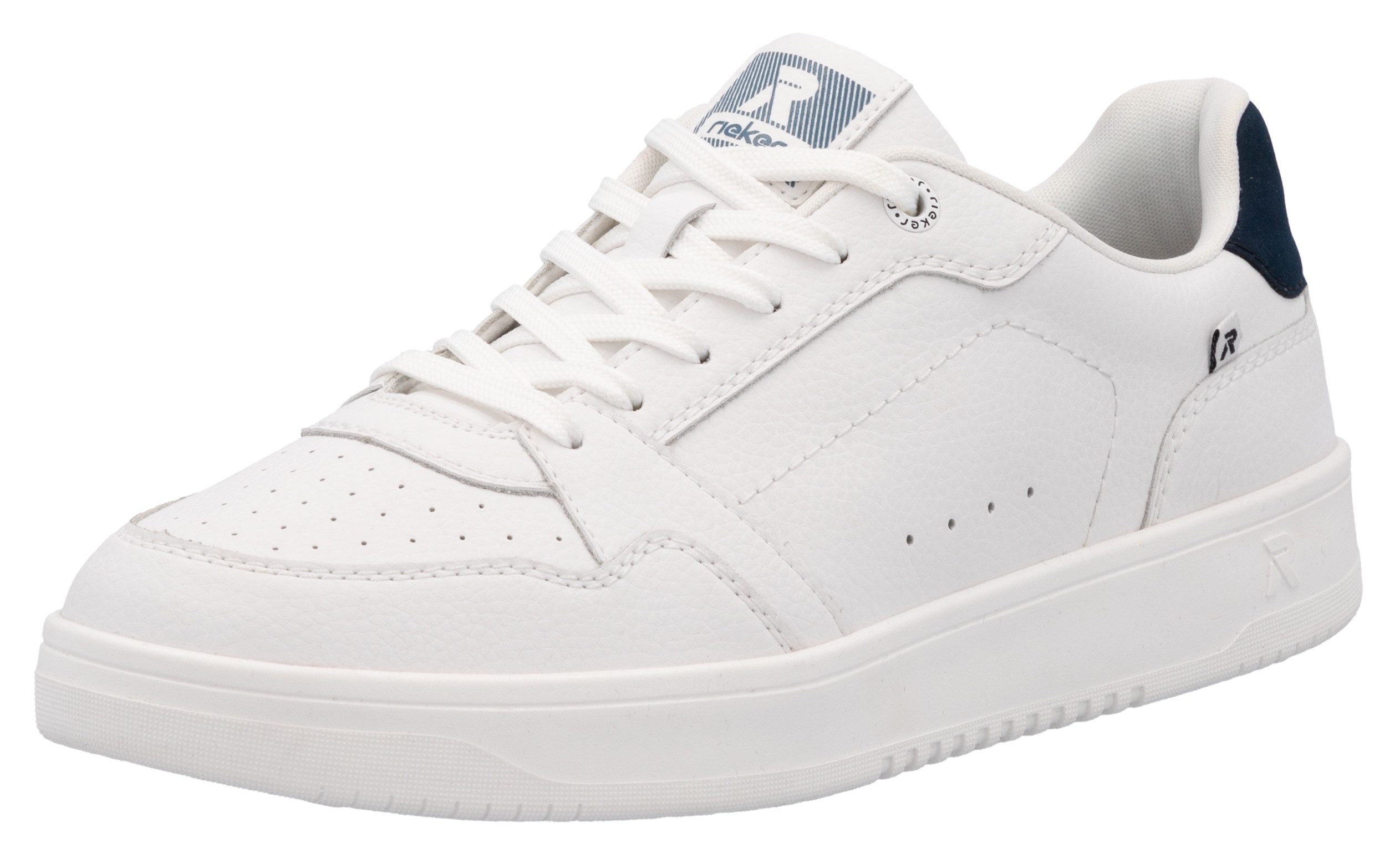 RIEKER Sport Sneakers , veterschoenen, vrijetijdssneaker, lage schoen met subtiele perforatie