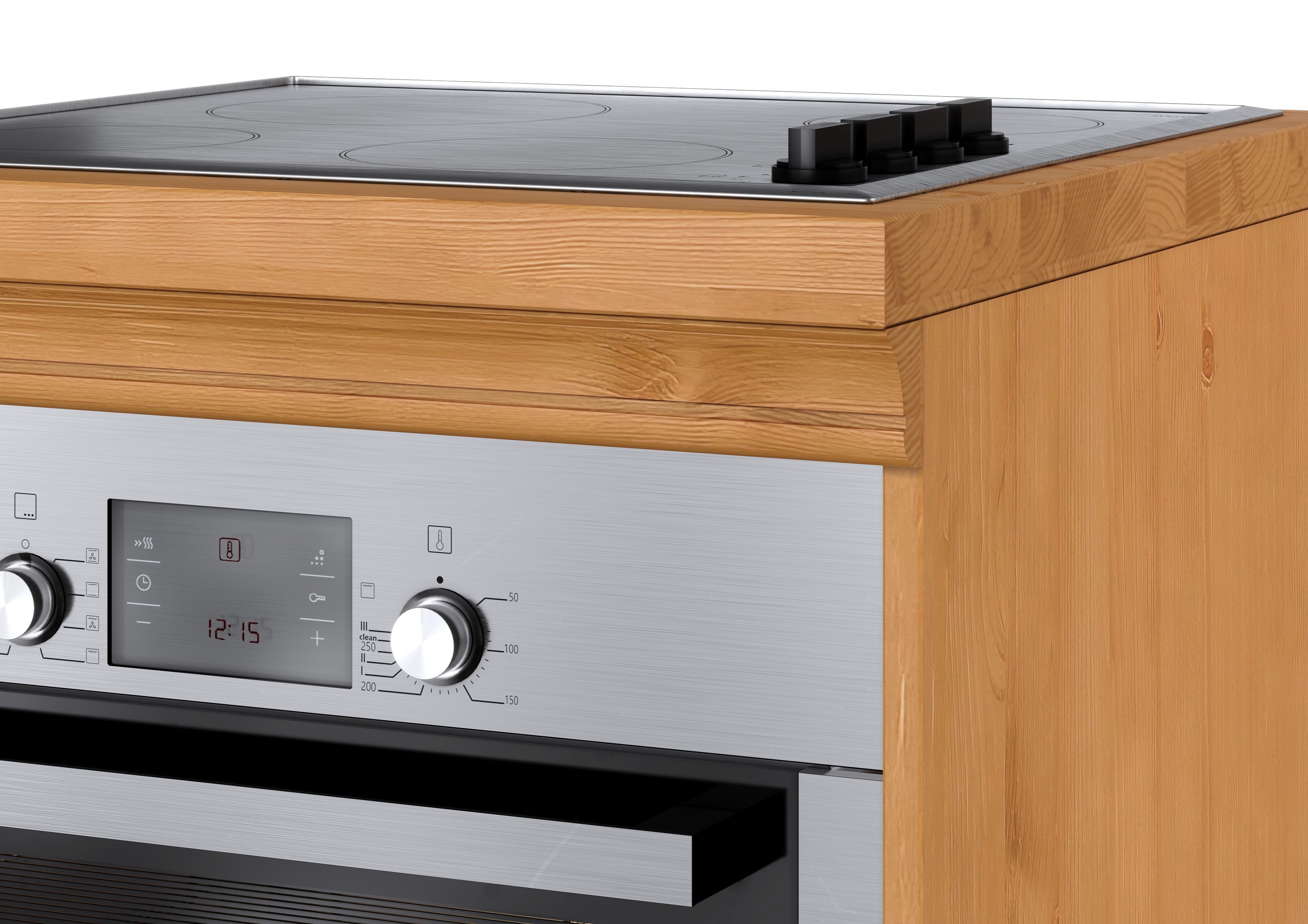 Home affaire Ombouwkast voor oven Rügen Breedte 60 cm, massief grenen, nismaat fornuis B/D/H 56,7/54,2/60,5 cm