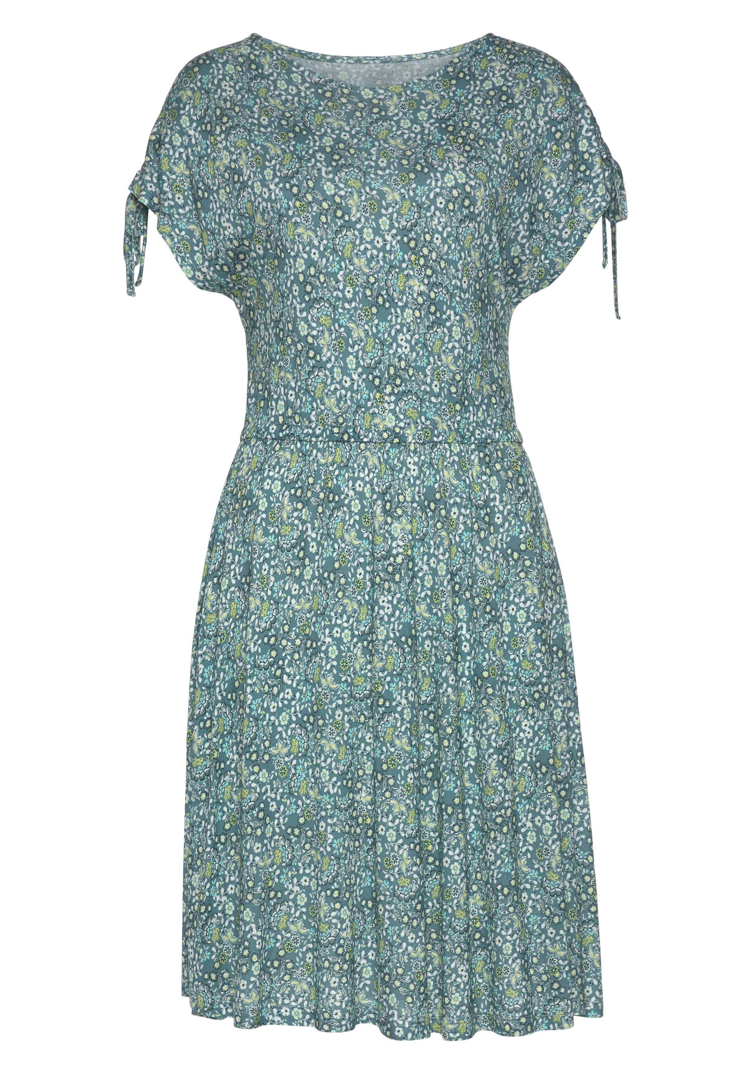 Vivance Jerseyjurk met bloemenprint, soepelvallende zomerjurk, strandjurk
