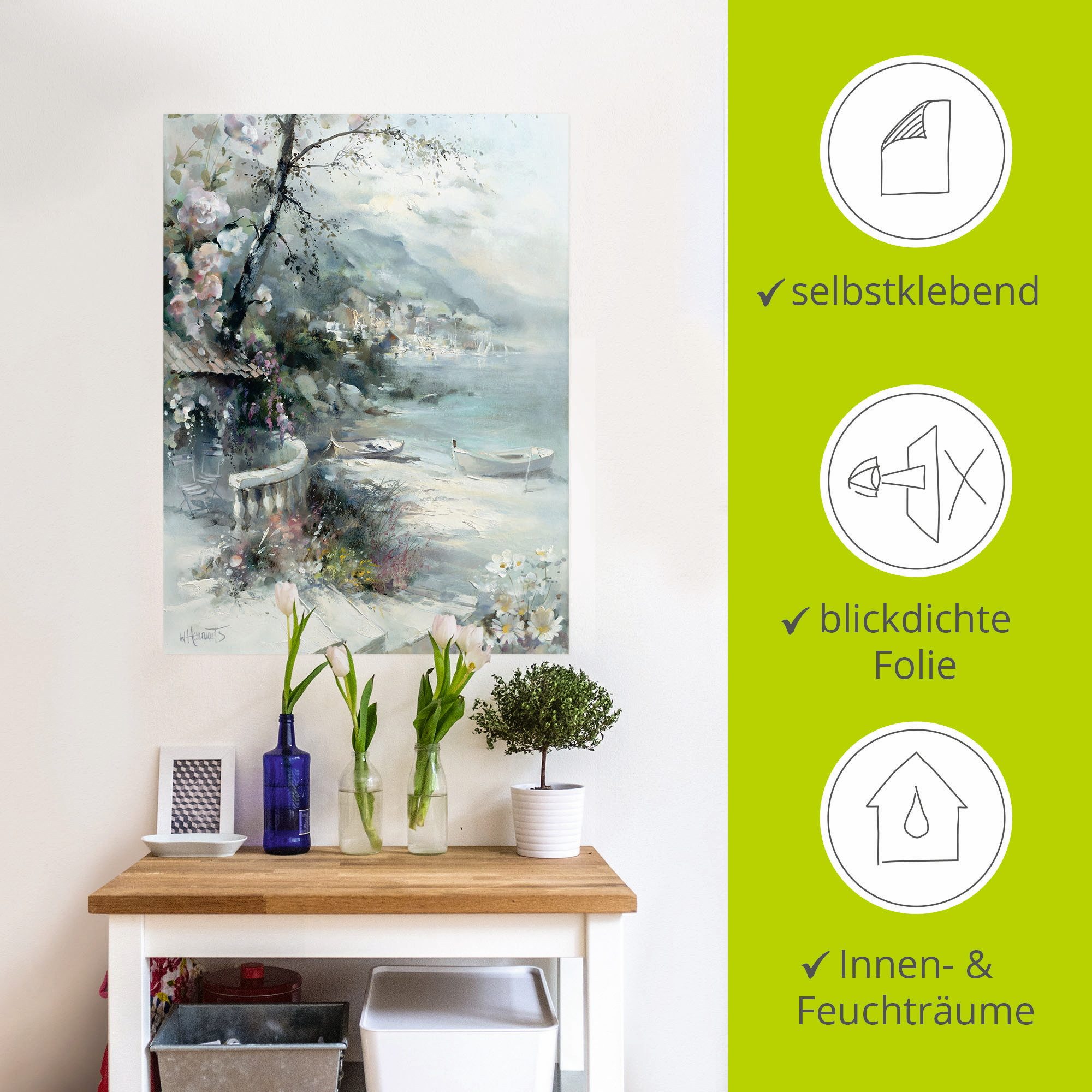Artland Artprint Baaizijde I als artprint op linnen, poster, muursticker in verschillende maten