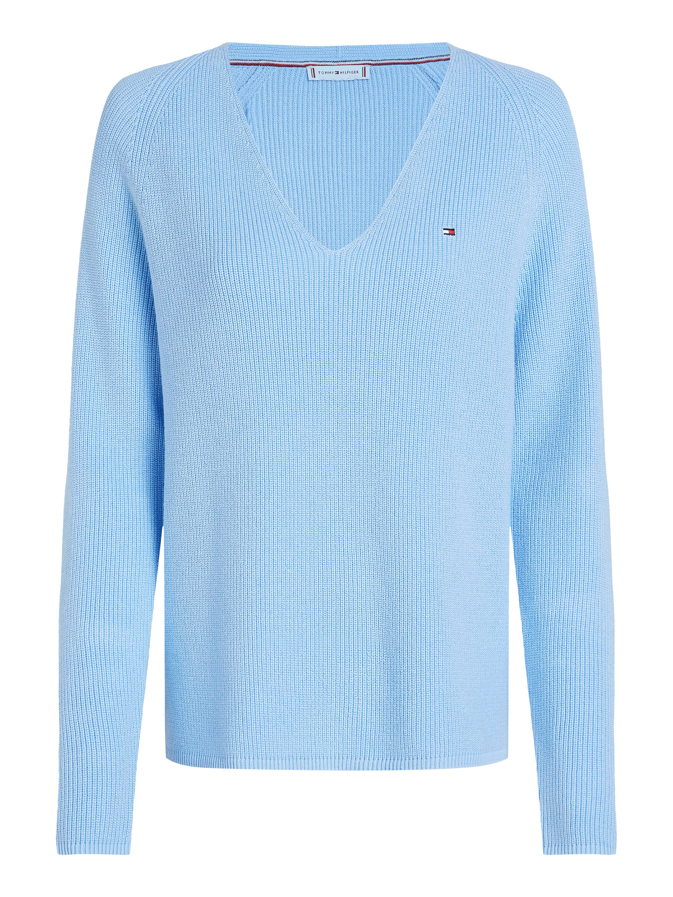 Tommy Hilfiger Gebreide trui CO CARDI STITCH V-NK LS