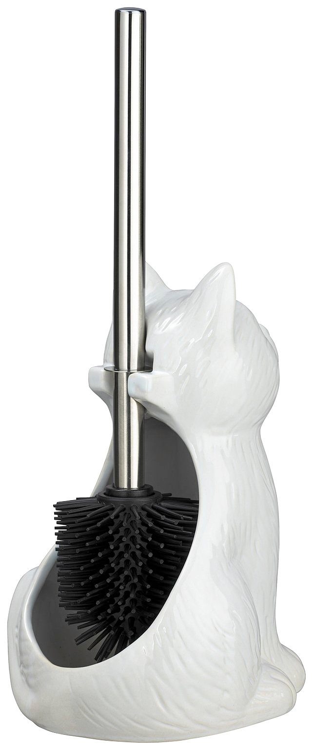 WENKO Toiletset CAT wit Keramiek (1 stuk)