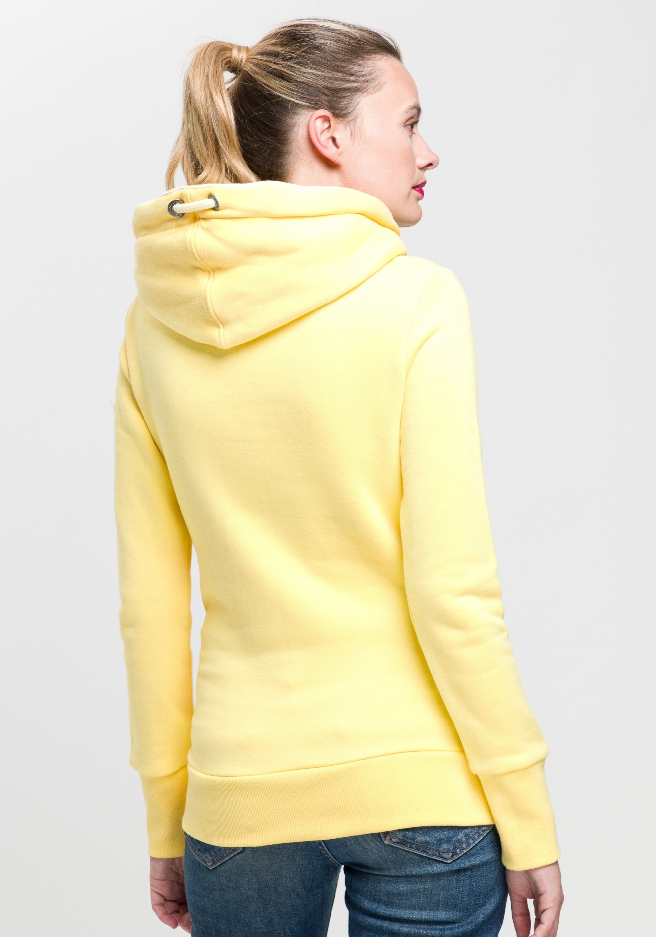 Ragwear Hoodie GRIPYBUTTON Sweater met rustieke koordaccenten