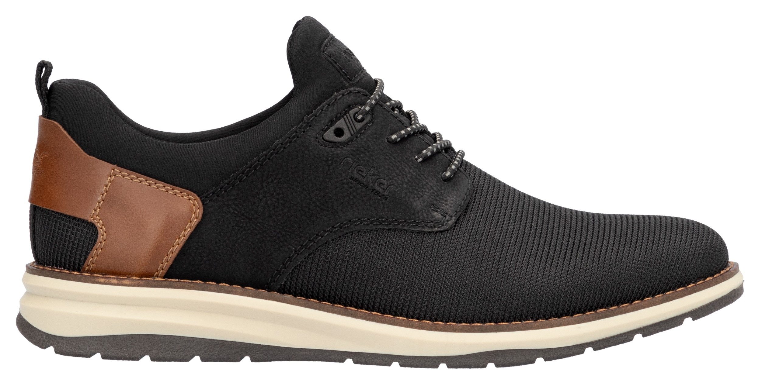 Rieker Slip-on sneakers lage schoen, vrijetijdsschoen, instapschoen met elastiek