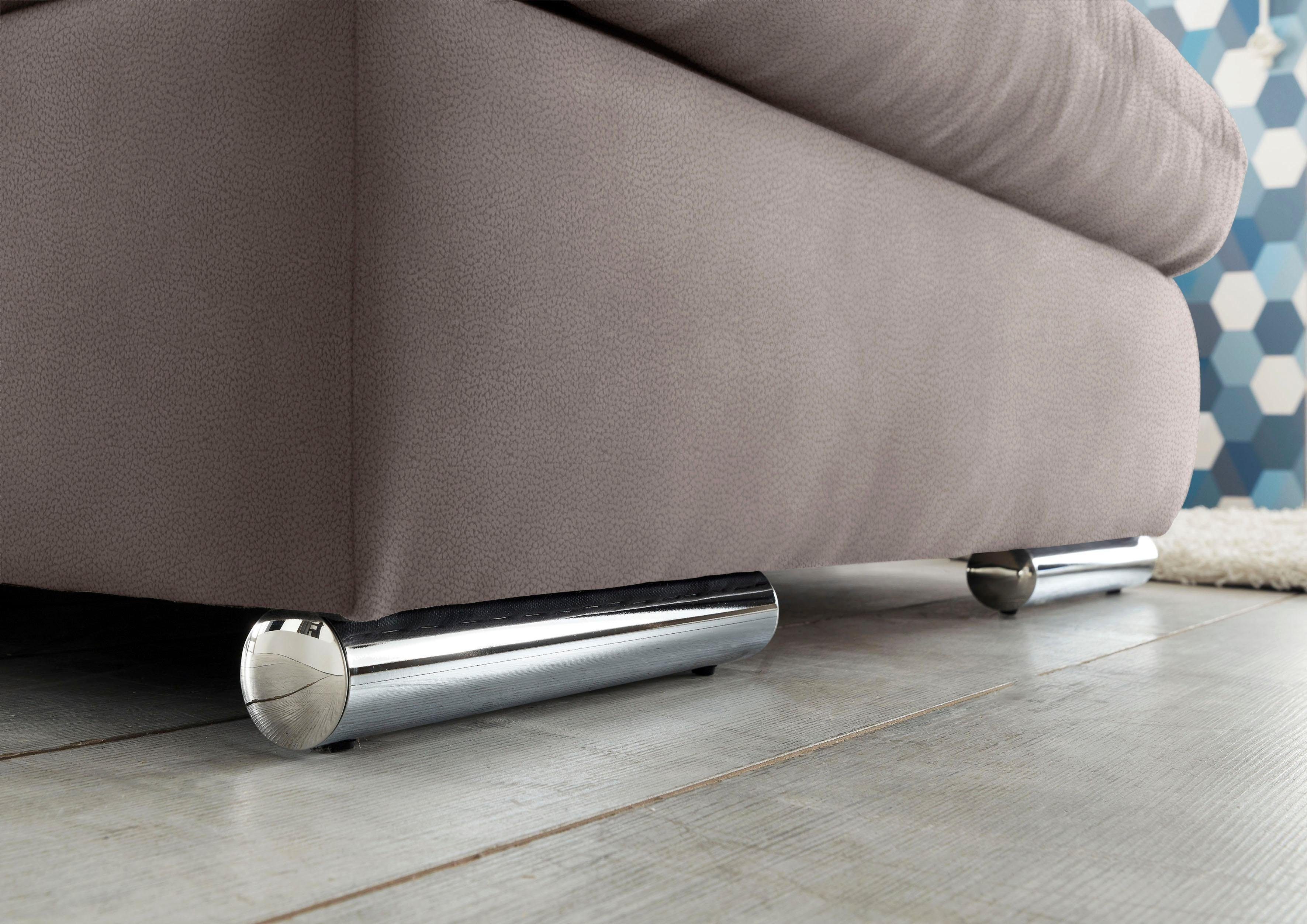 set one by Musterring Hoekbank SO4100 V met verstelbare hoofdeinden, optioneel met functies, cord bekleding