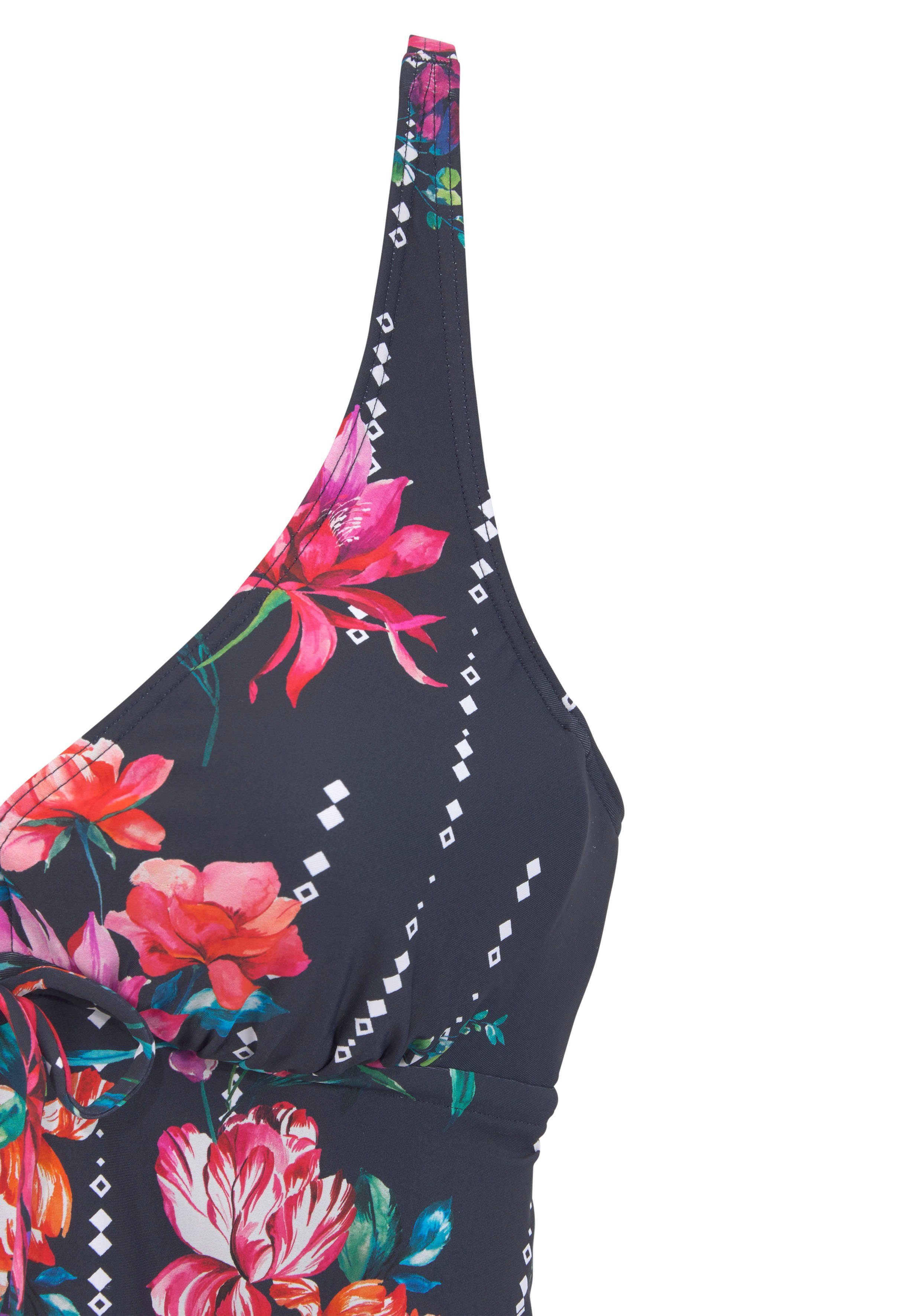 Sunseeker Tankinitop met beugels Modern met bloemenprint