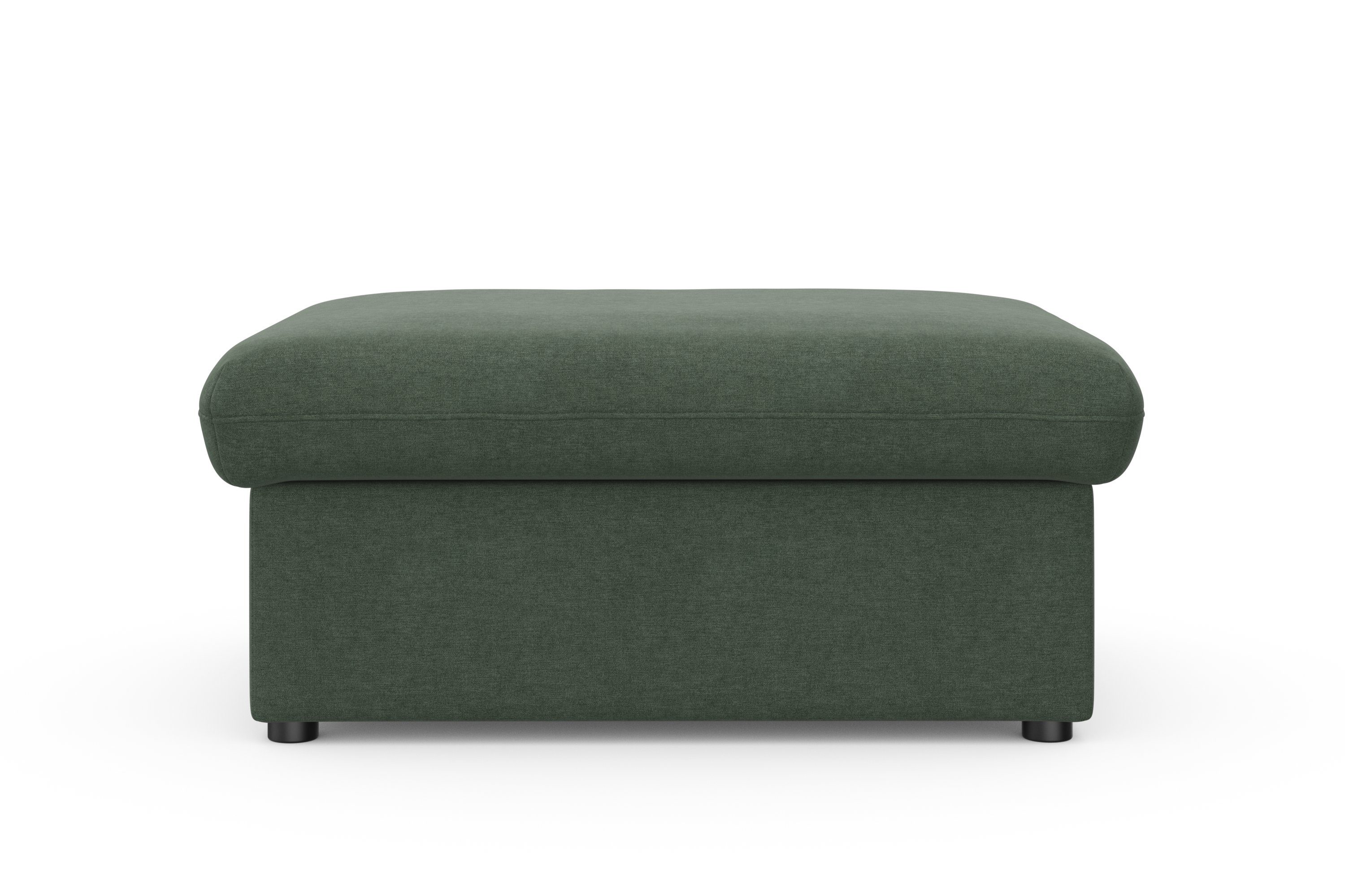 DOMO collection Hocker Topmatras met golfvering, op kunststof glijders