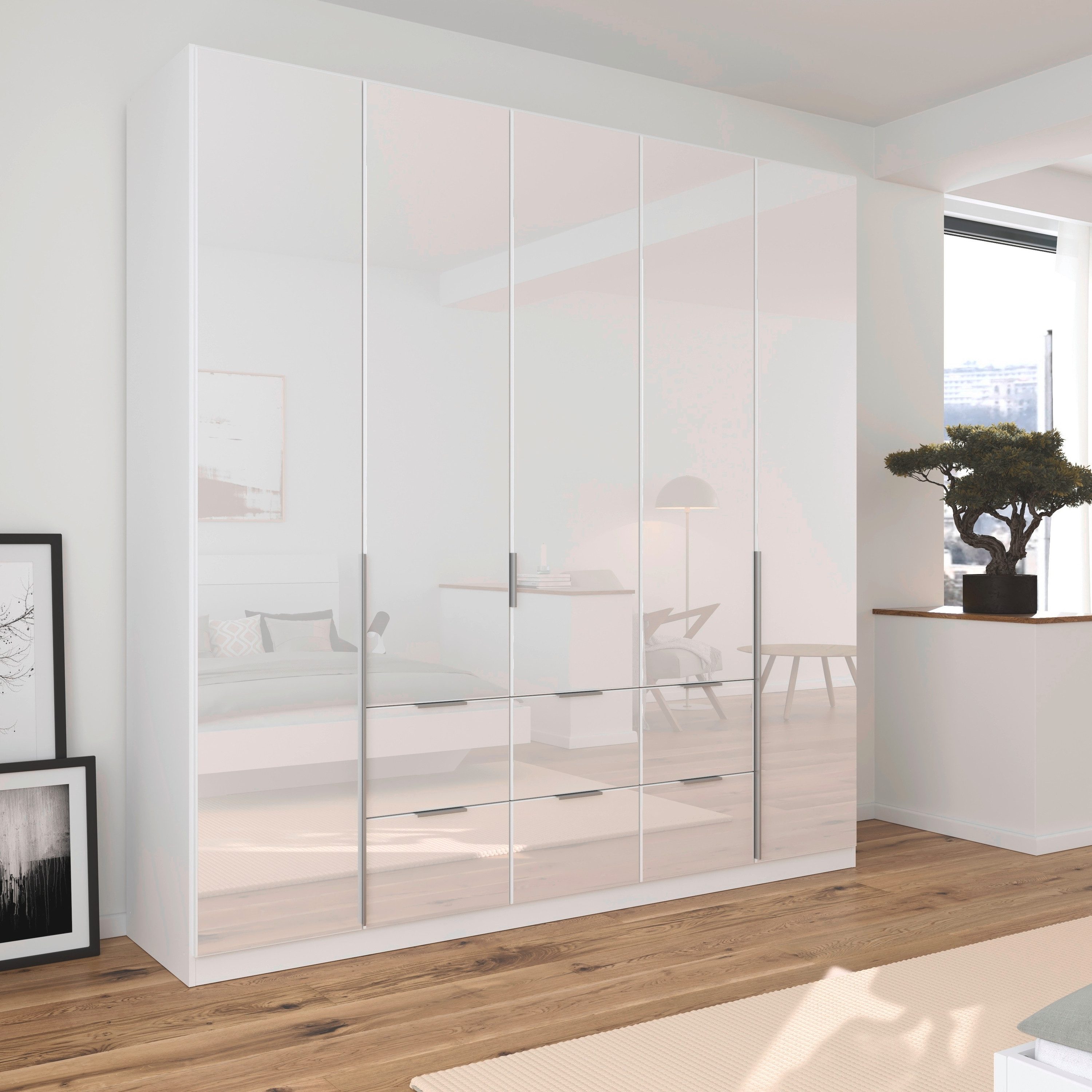 rauch Draaideurkast Kledingkasten kast garderobe AGORDO met glazen front