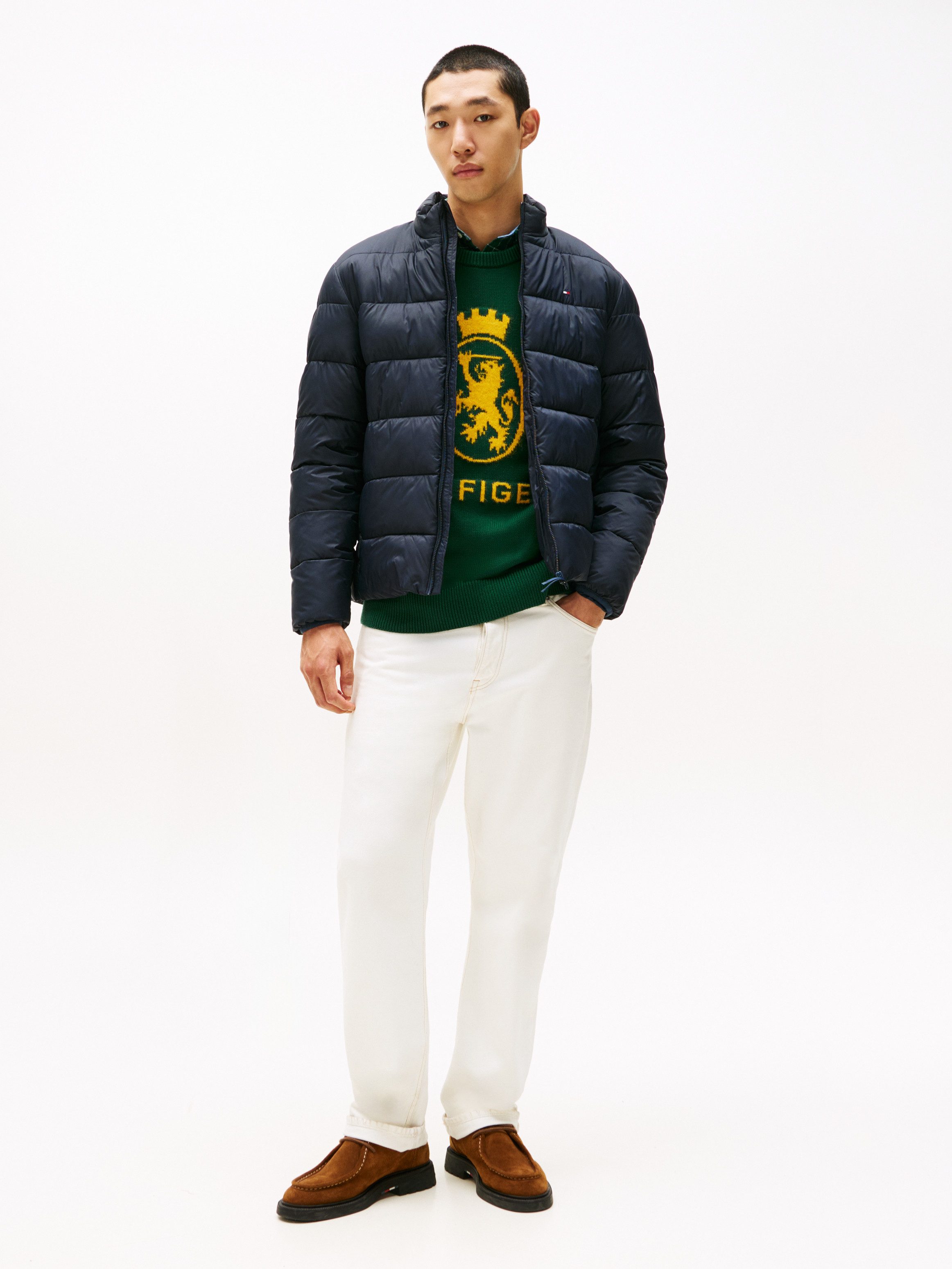 Tommy Hilfiger Gewatteerde jas MID WEIGHT STAND COLLAR