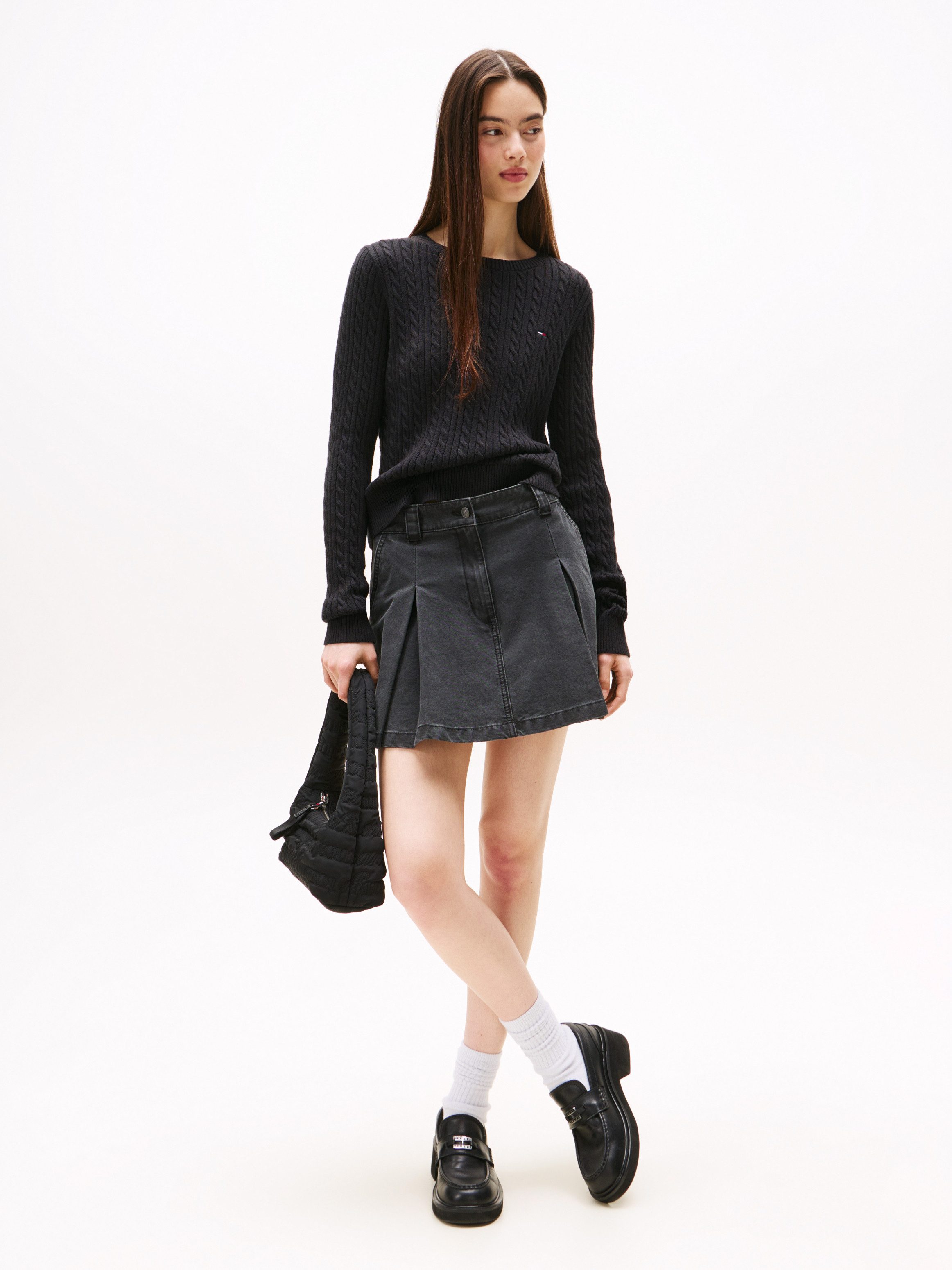 TOMMY JEANS Gebreide trui TJW CABLE ESSENTIAL SWEATER