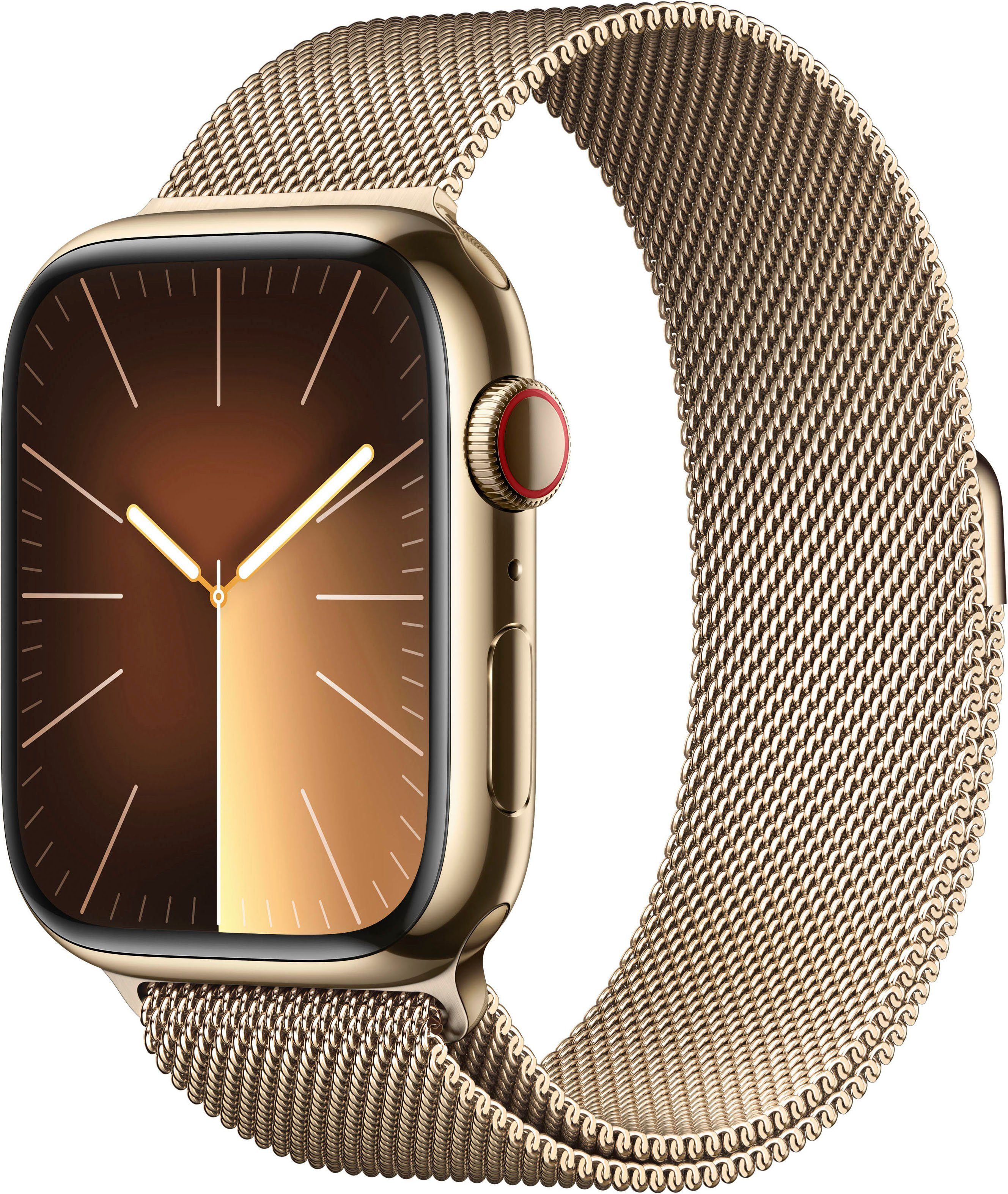 NU 20% KORTING: Apple Smartwatch Watch Series 9 GPS + Cellular Stainless Steel 45mm Milanese Loop