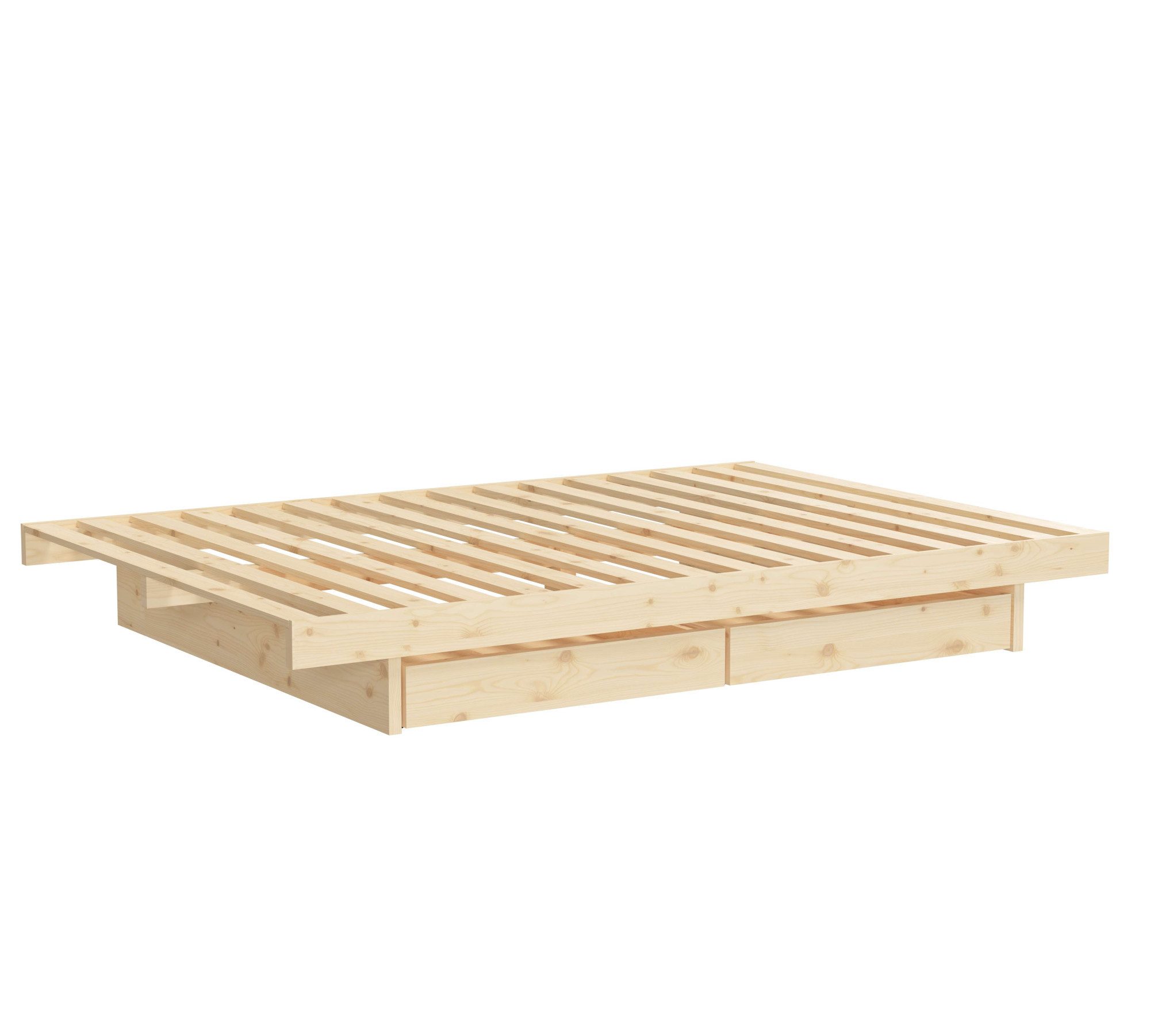 Karup Bedframe Kanso Bed, opbergbed, bed met of zonder lades Bed met/zonder lades, inclusief lattenbodem, FSC® gecertificeerd