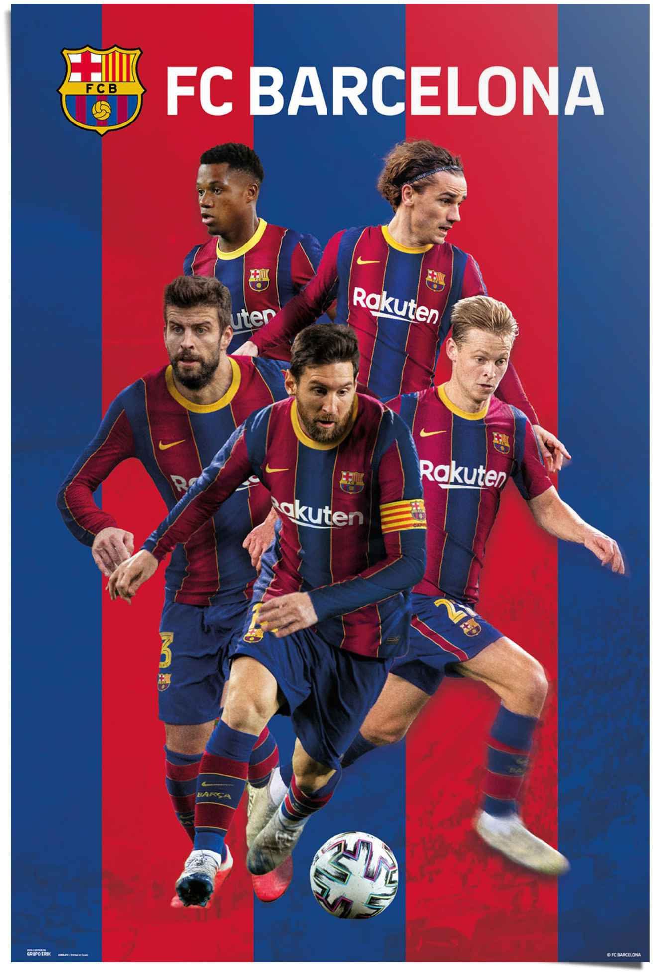 Reinders! Poster FC Barcelona Camp Nou - Spanje - speler