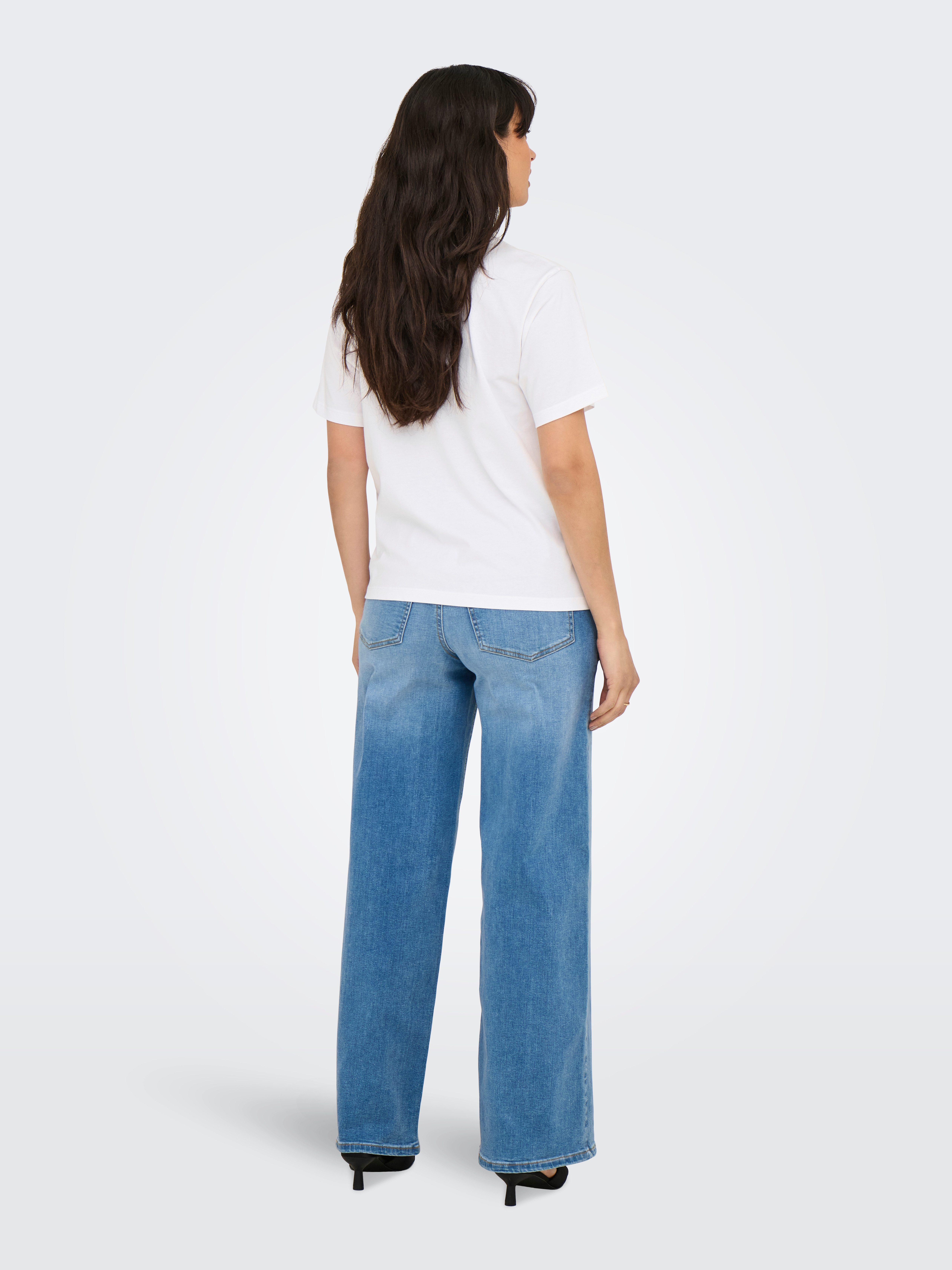 Only Shirt met korte mouwen ONLDONNA LIFE S/S COOL TOP BOX JRS