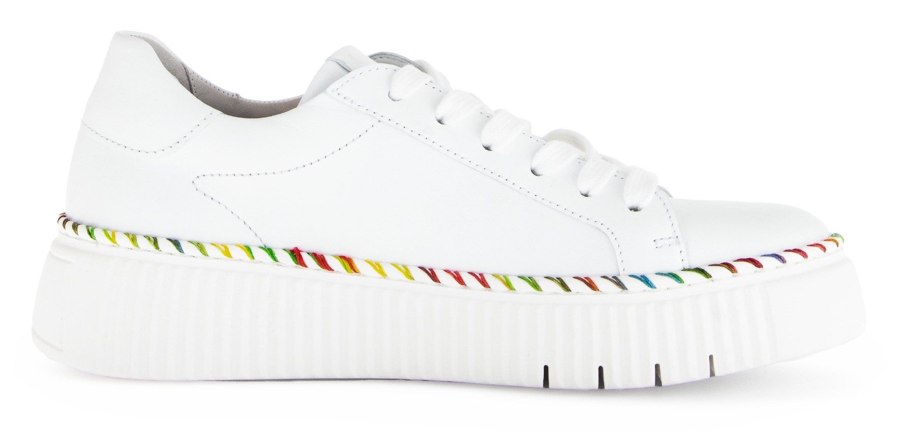 Gabor Plateausneakers , vrijetijdsschoen, lage schoen, veterschoen met contrast-raamnaad
