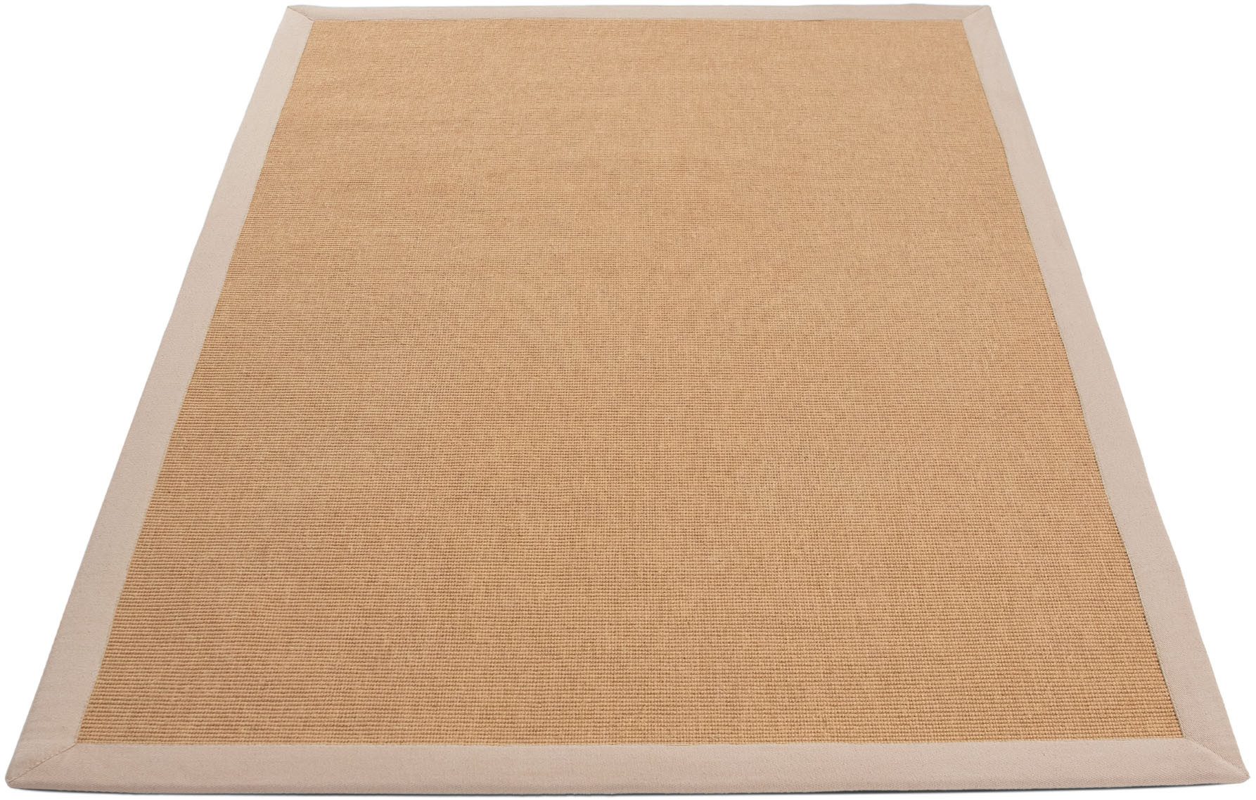 carpetfine Sisalkleed Sisal met gekleurd randdessin, antislip achterzijde