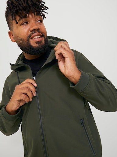 Jack & Jones PlusSize Softshell-jack JJEBASIC SOFTSHELL HOOD NOOS PLS