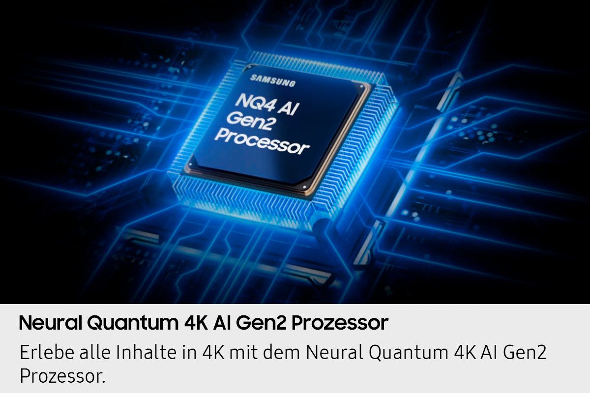 Samsung QLED-TV GQ75QN70FAU QLED Mini LED-televisie, Neo Quantum HDR, 4K AI Upscaling, Gaming Hub, Motion Xcelerator 144Hz