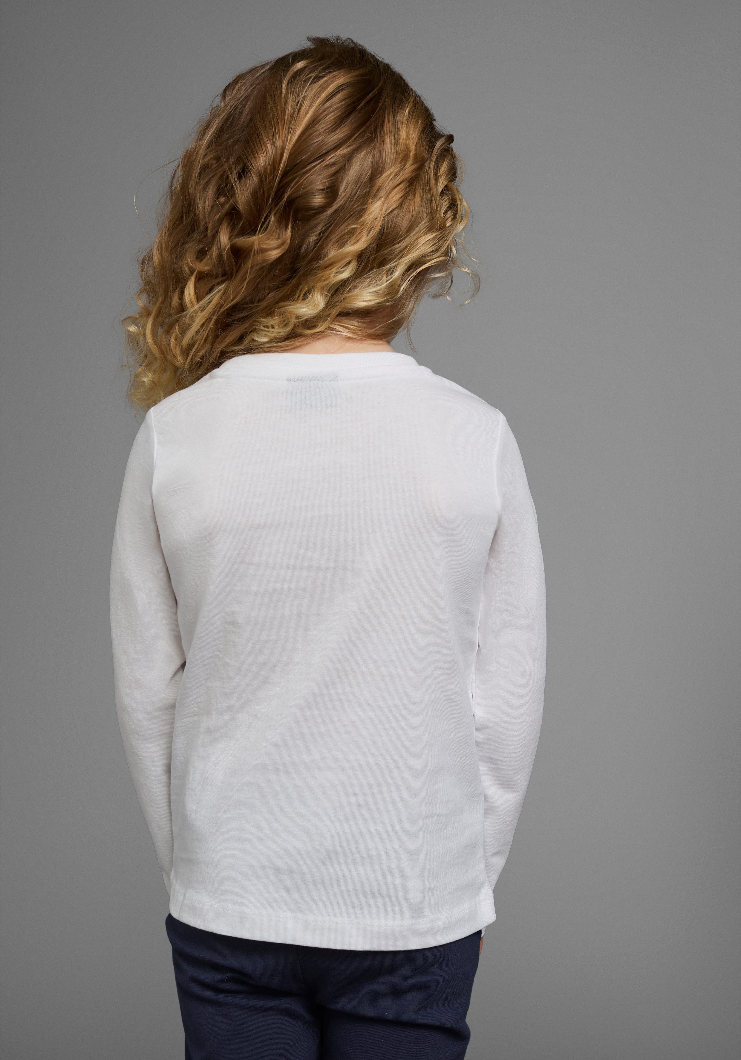 KIDSWORLD Shirt met lange mouwen , Met hart van keerbare pailletten Lange mouwen, basic pasvorm, met glinsterende pailletten