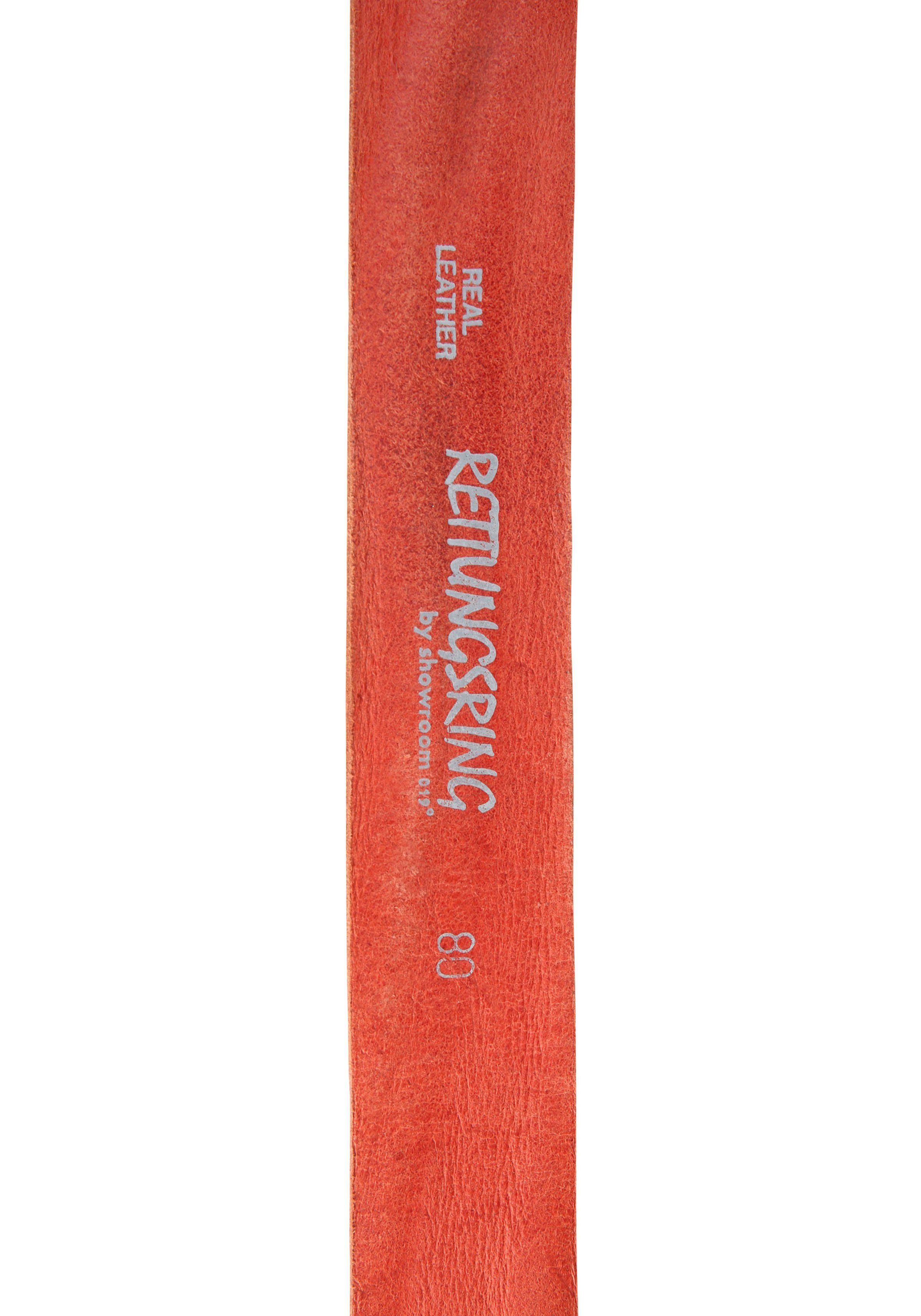 RETTUNGSRING by showroom 019° Leren riem met verwisselbare sluiting "zeester zilverkleur"
