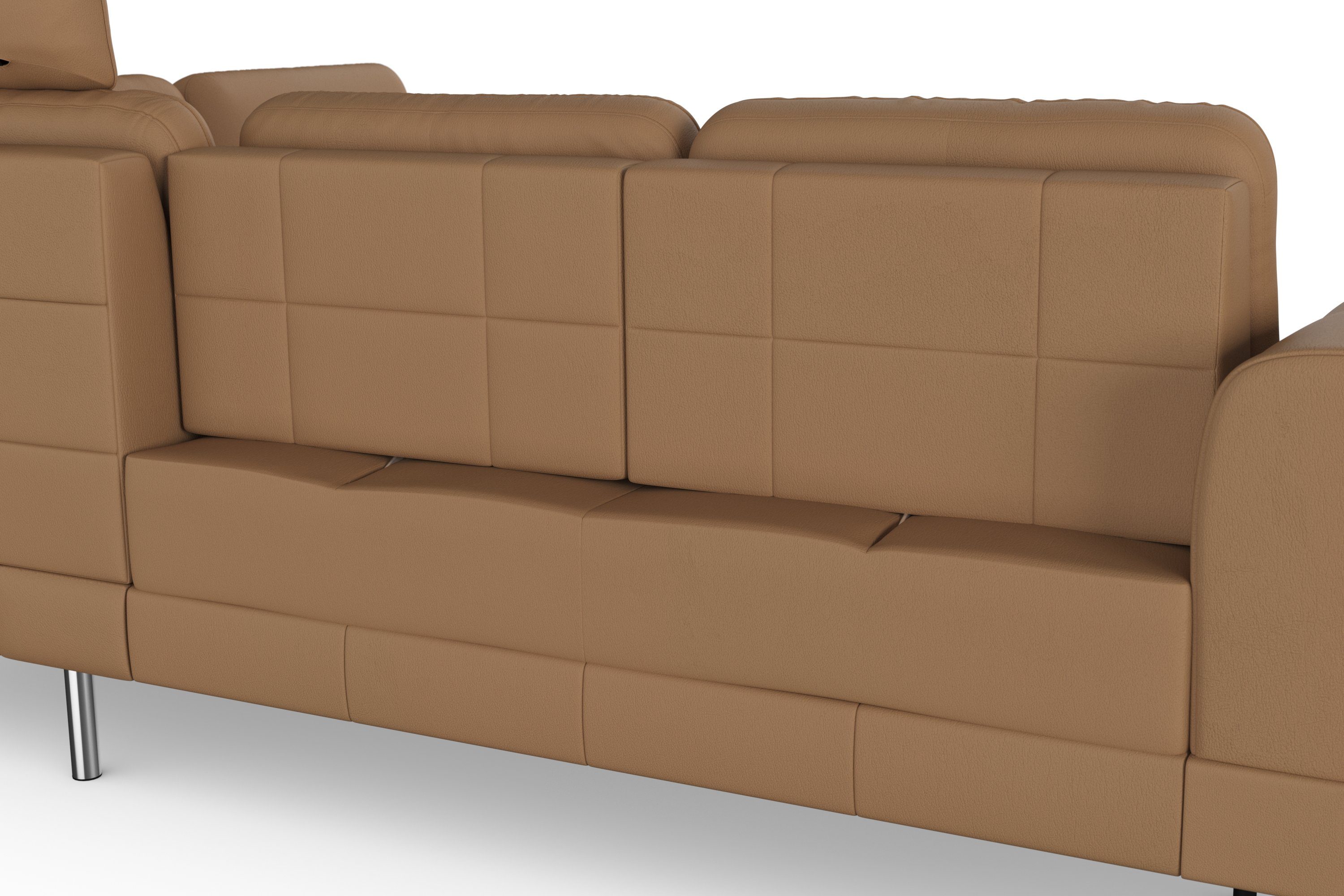 sit&more Hoekbank Bendigo L-vorm inclusief zitdiepteverstelling, bodemvrijheid 15 cm, in 2 pootkleuren