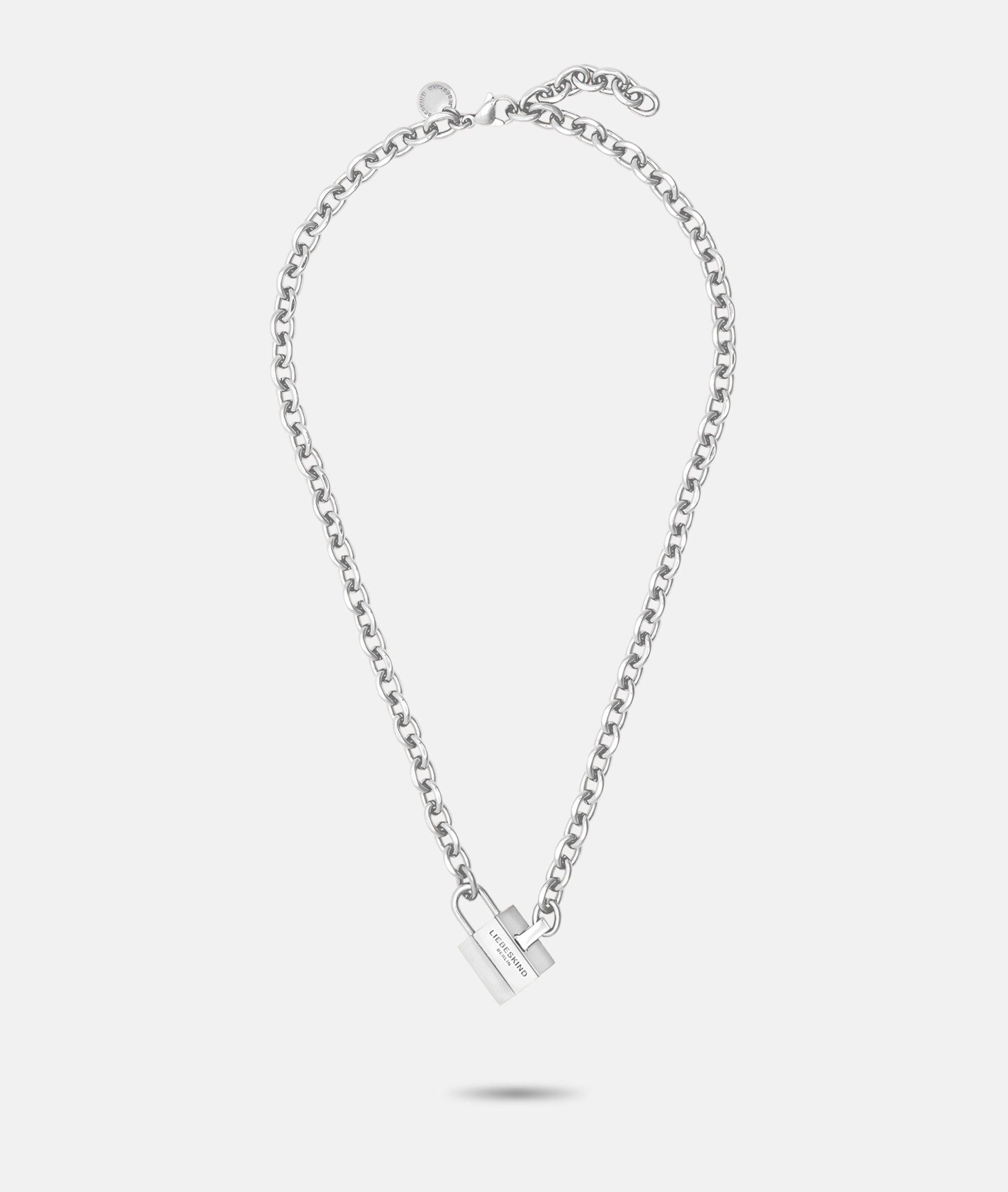 Liebeskind Berlin Ketting met hanger Sieraden cadeau roestvrijstalen halsketting The Love Bond